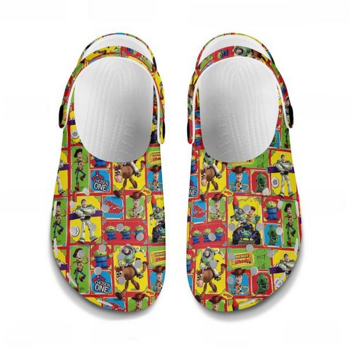 Toy Story Cartoon Crocs Crocband Clogs Shoes Comfortable For Men Women and Kids