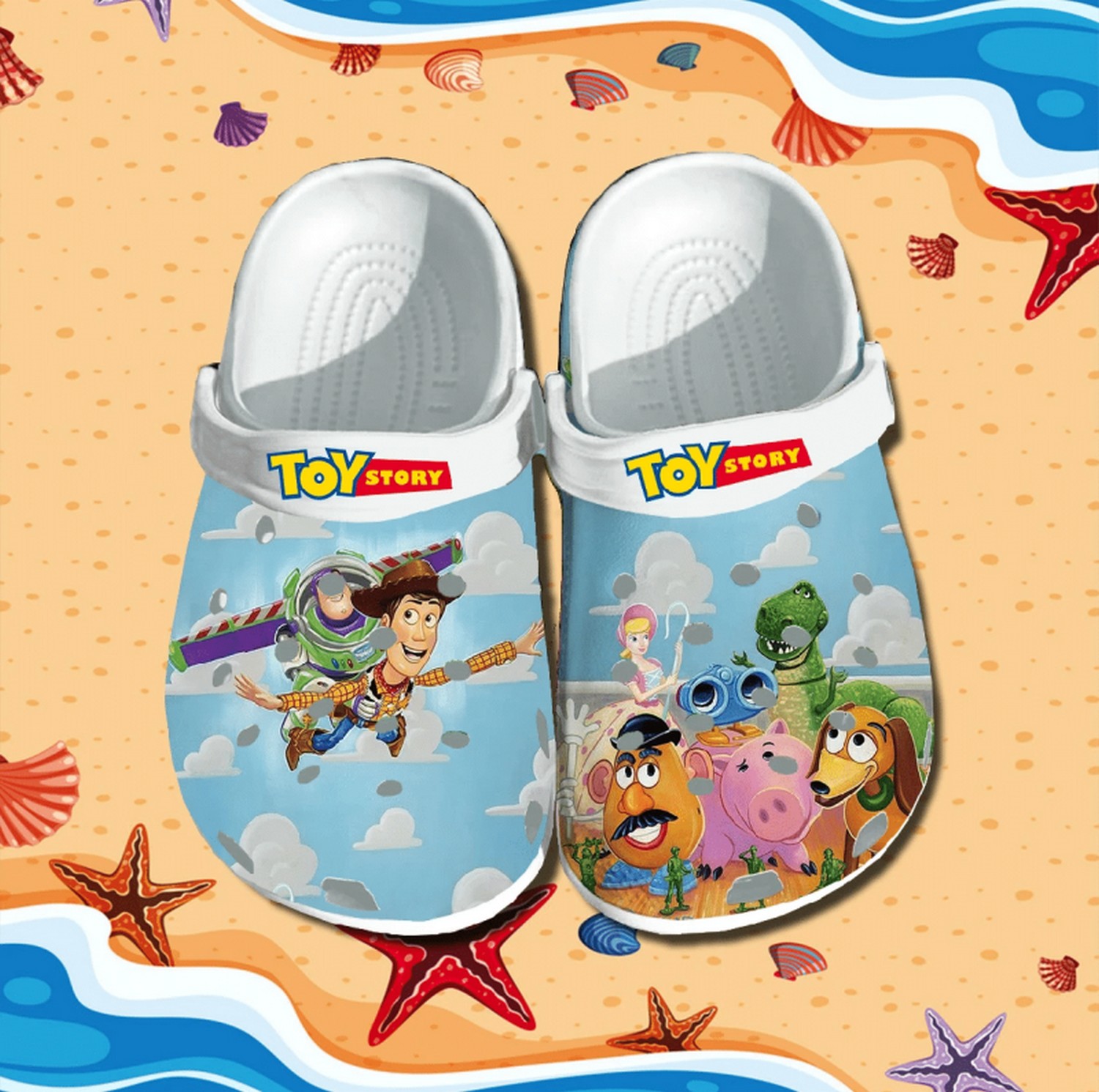 Toy Story Cartoon Crocs Crocband Clogs Shoes Comfortable For Men Women and Kids