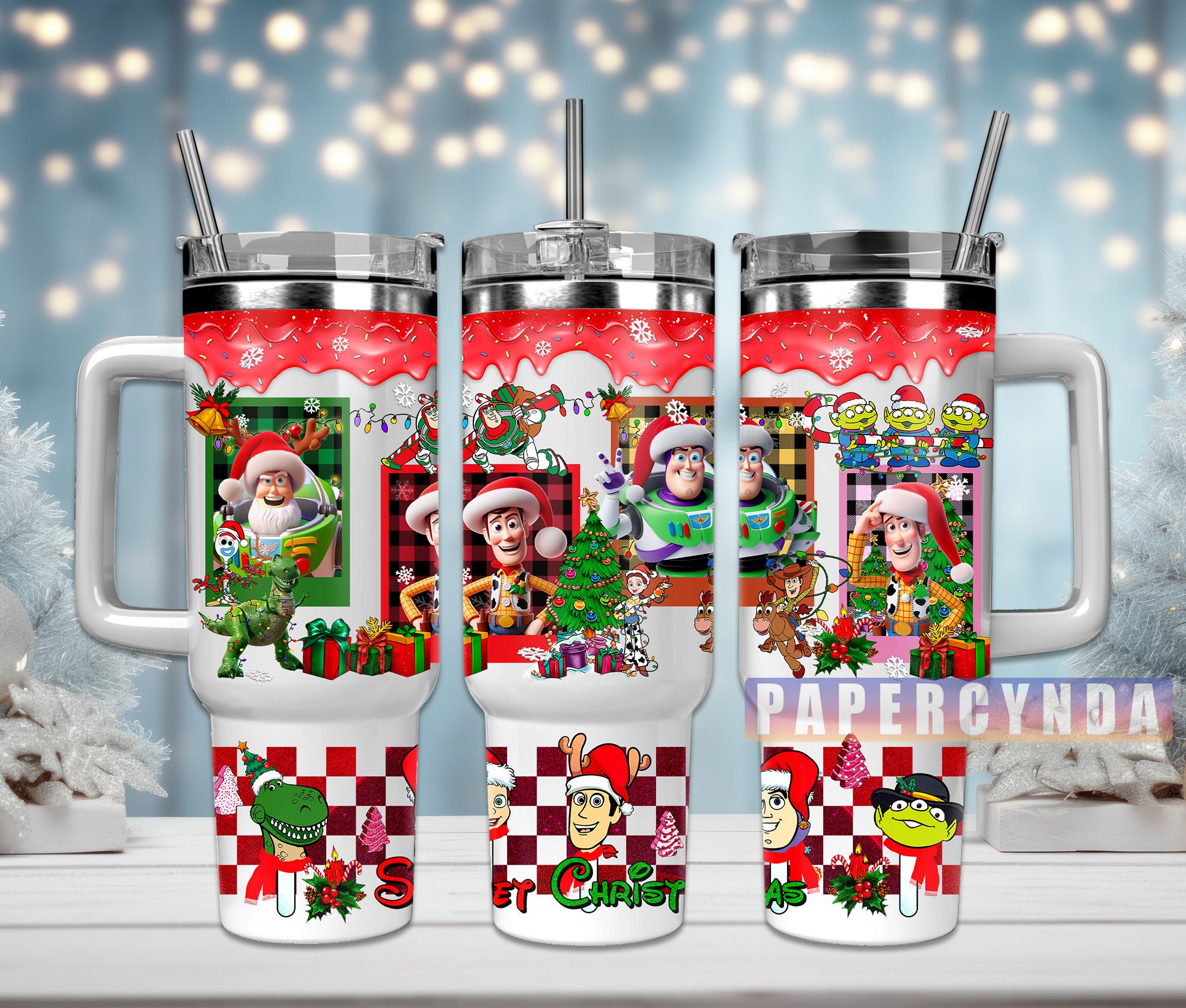 Toy Story Christmas Custom Stanley Cup 40 oz 30 oz Tumbler With HandleTVC2301843
