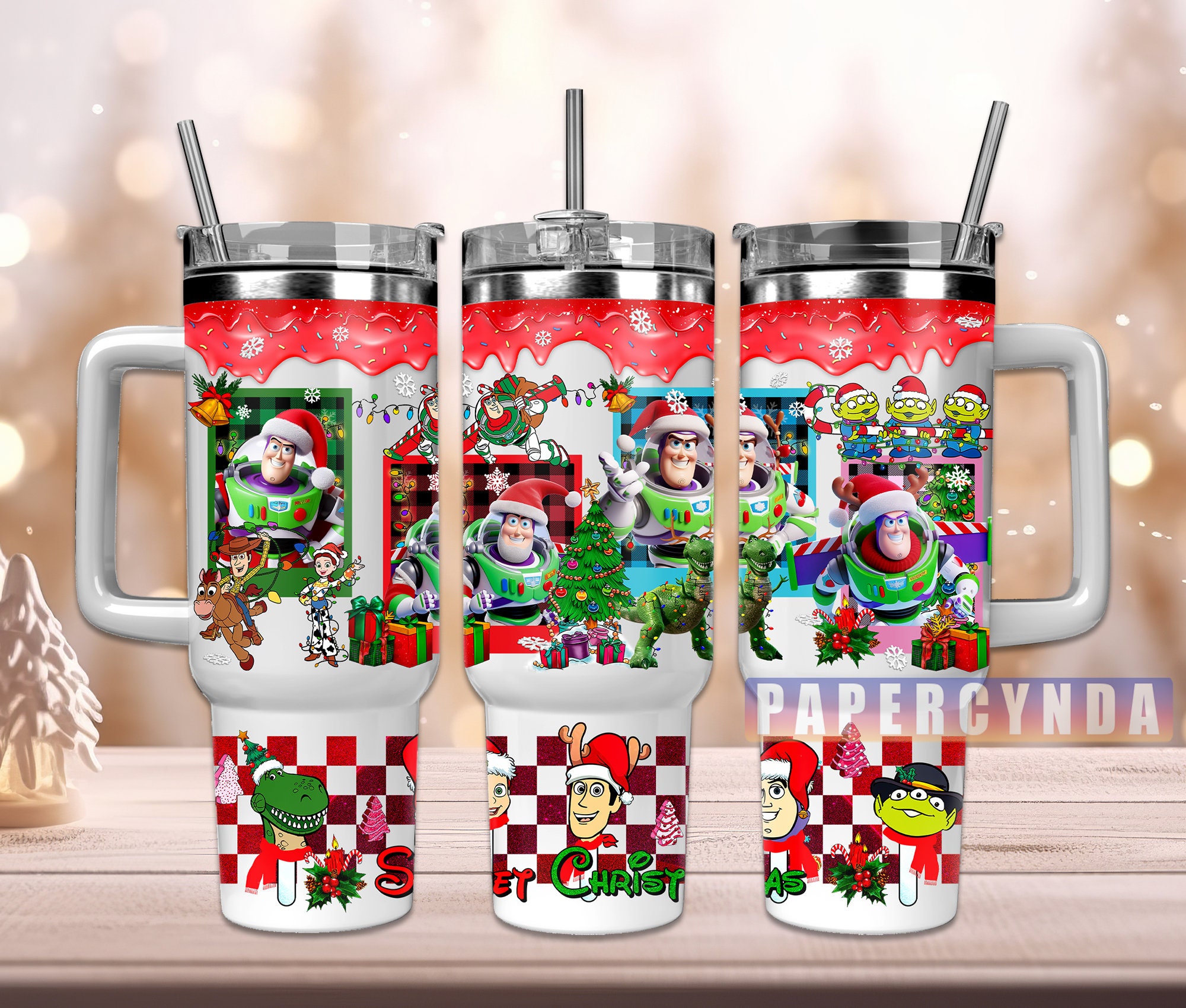 Toy Story Christmas Custom Stanley Cup 40 oz 30 oz Tumbler With HandleTVC2301843