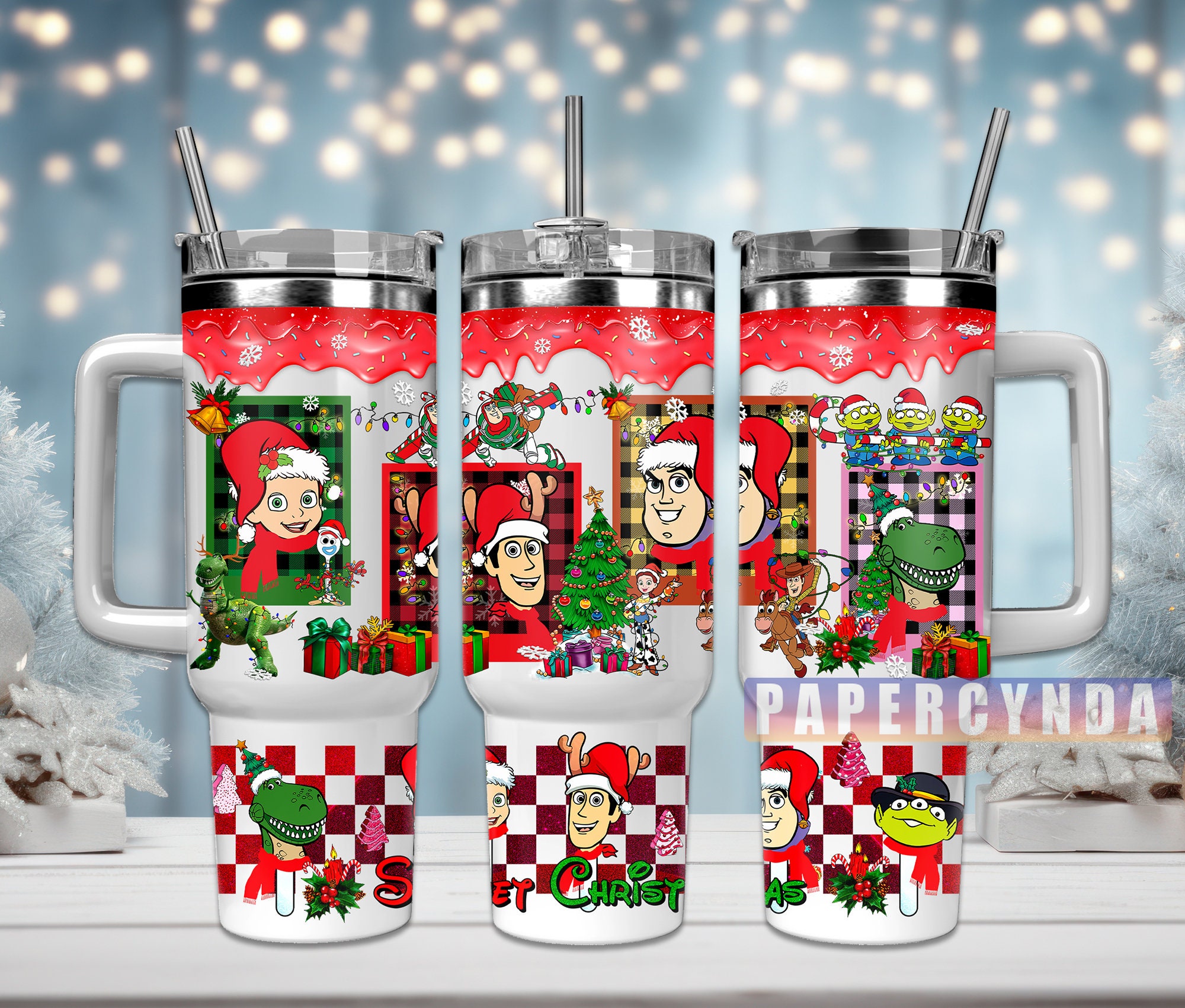 Toy Story Christmas Custom Stanley Cup 40 oz 30 oz Tumbler With HandleTVC2301843