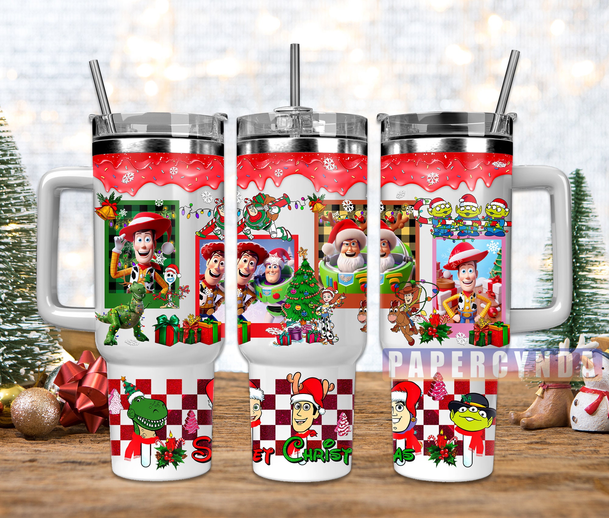 Toy Story Christmas Custom Stanley Cup 40 oz 30 oz Tumbler With HandleTVC2301843