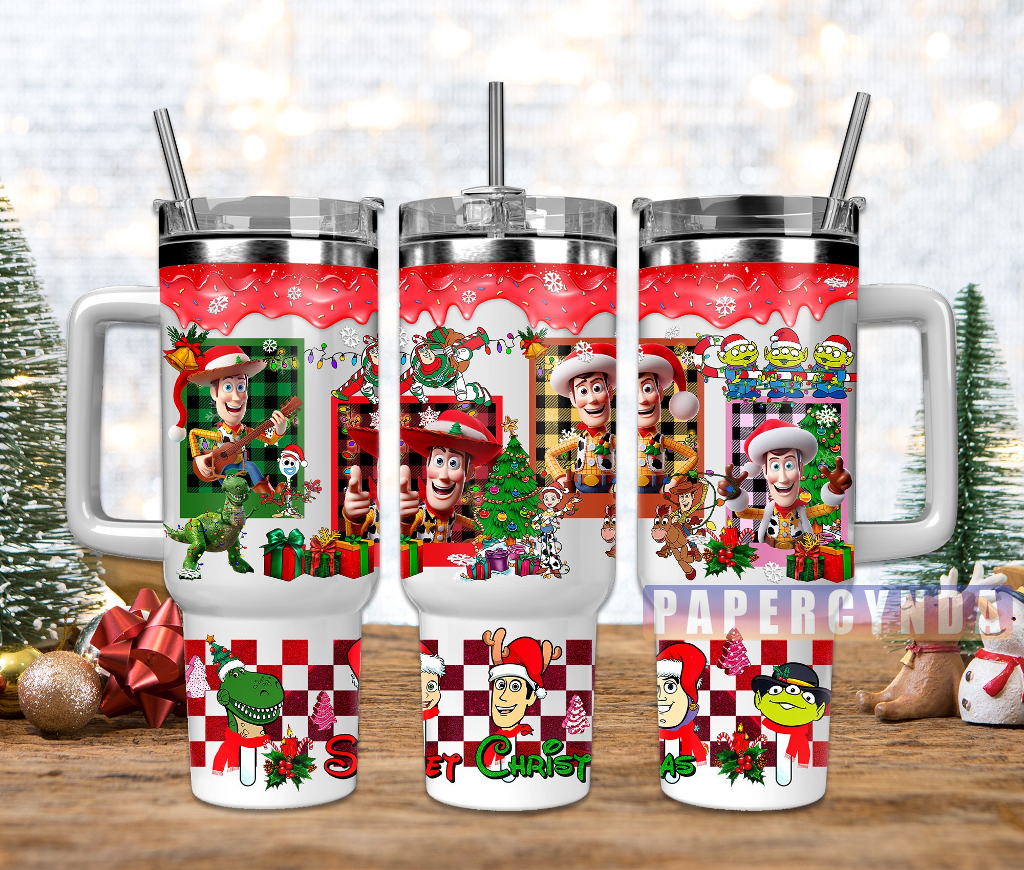 Toy Story Christmas Custom Stanley Cup 40 oz 30 oz Tumbler With HandleTVC2301843