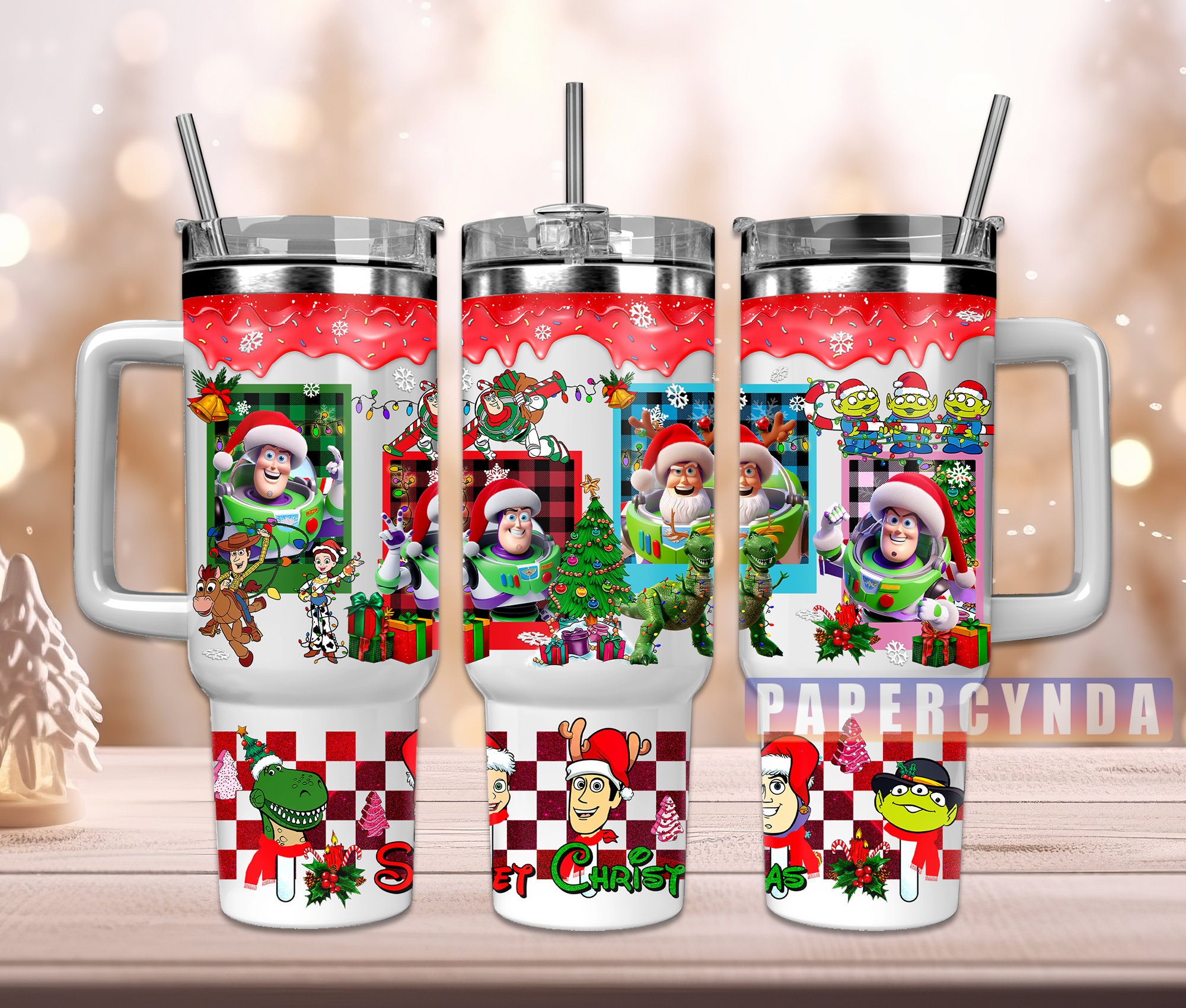 Toy Story Christmas Custom Stanley Cup 40 oz 30 oz Tumbler With HandleTVC2301843