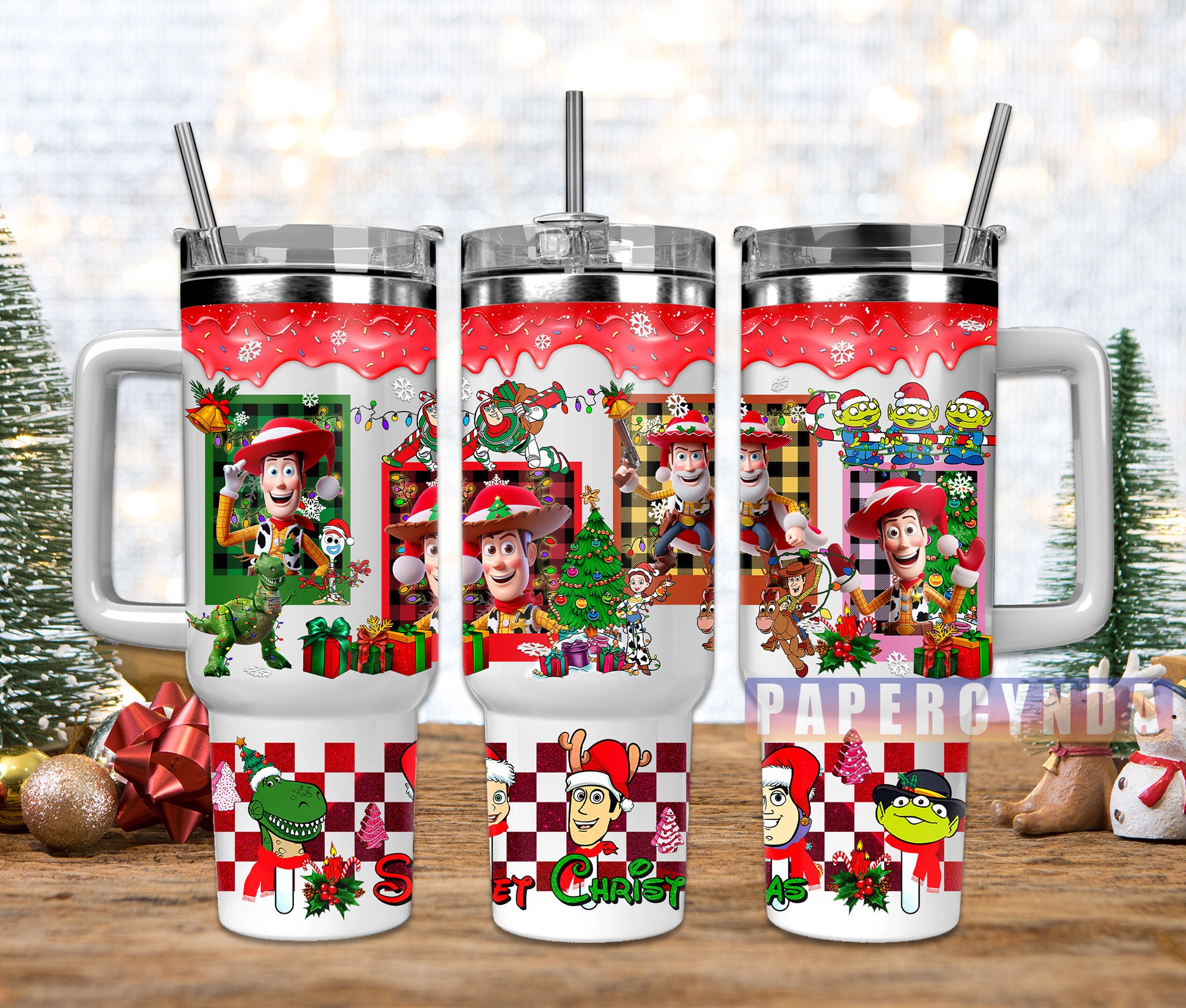 Toy Story Christmas Custom Stanley Cup 40 oz 30 oz Tumbler With HandleTVC2301843