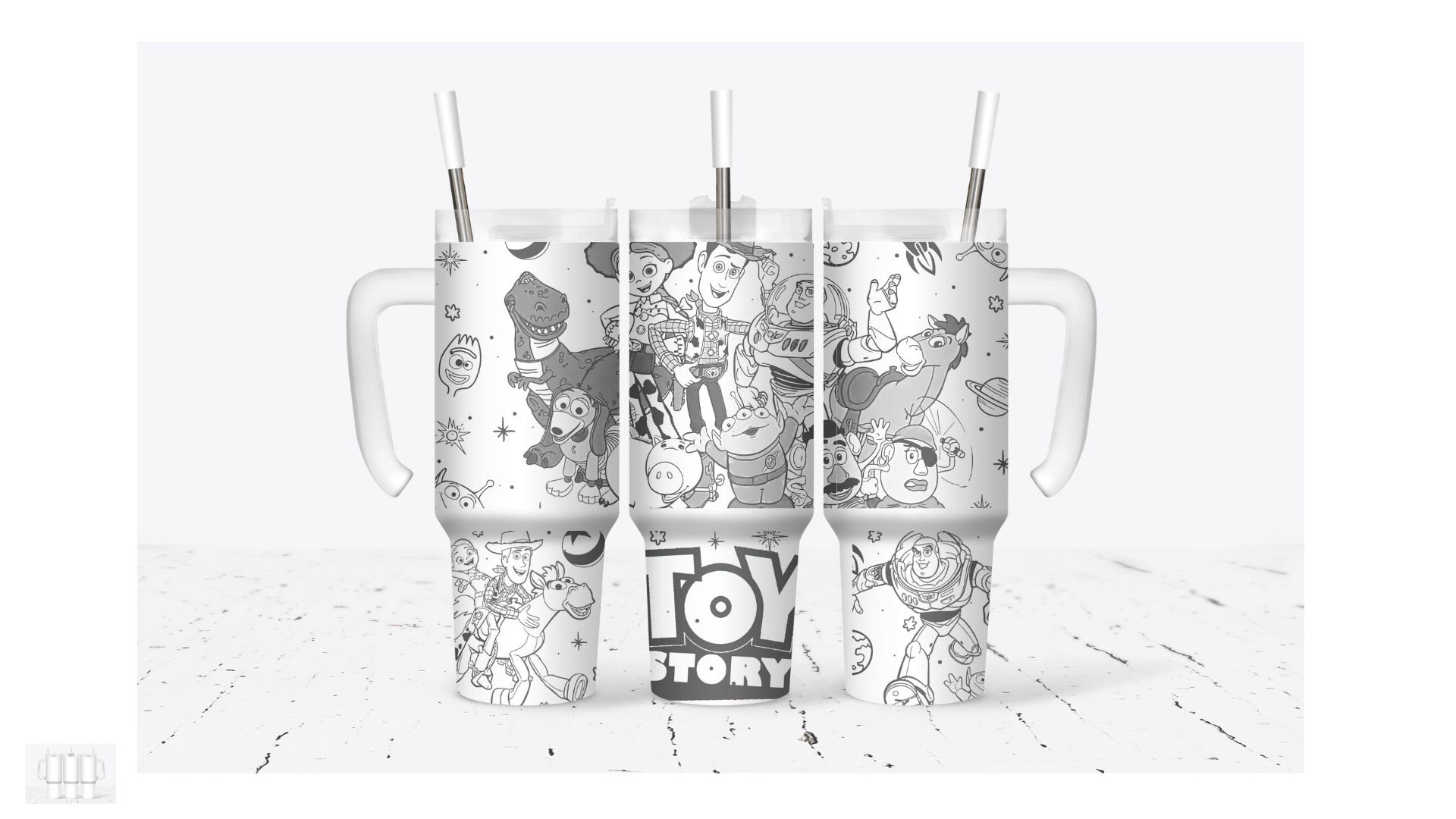 Toy Story Disney Cartoon Custom Stanley Cup 40 oz 30 oz Tumbler With HandleTVC2301930