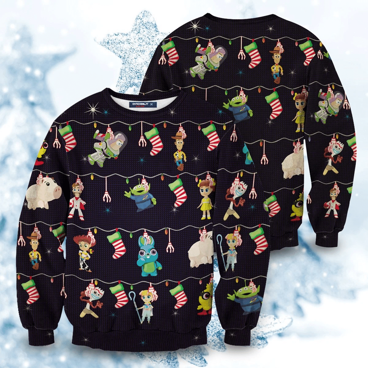 Toy Story Ugly Christmas Sweater Adult 3D Funny Matching for family