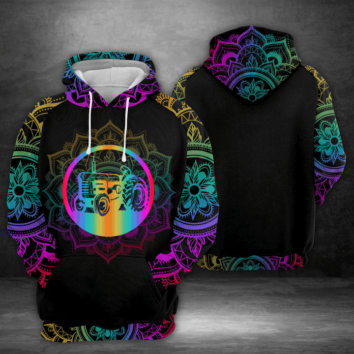 Tractor 3D All Over Print Hoodie, Zip Hoodie