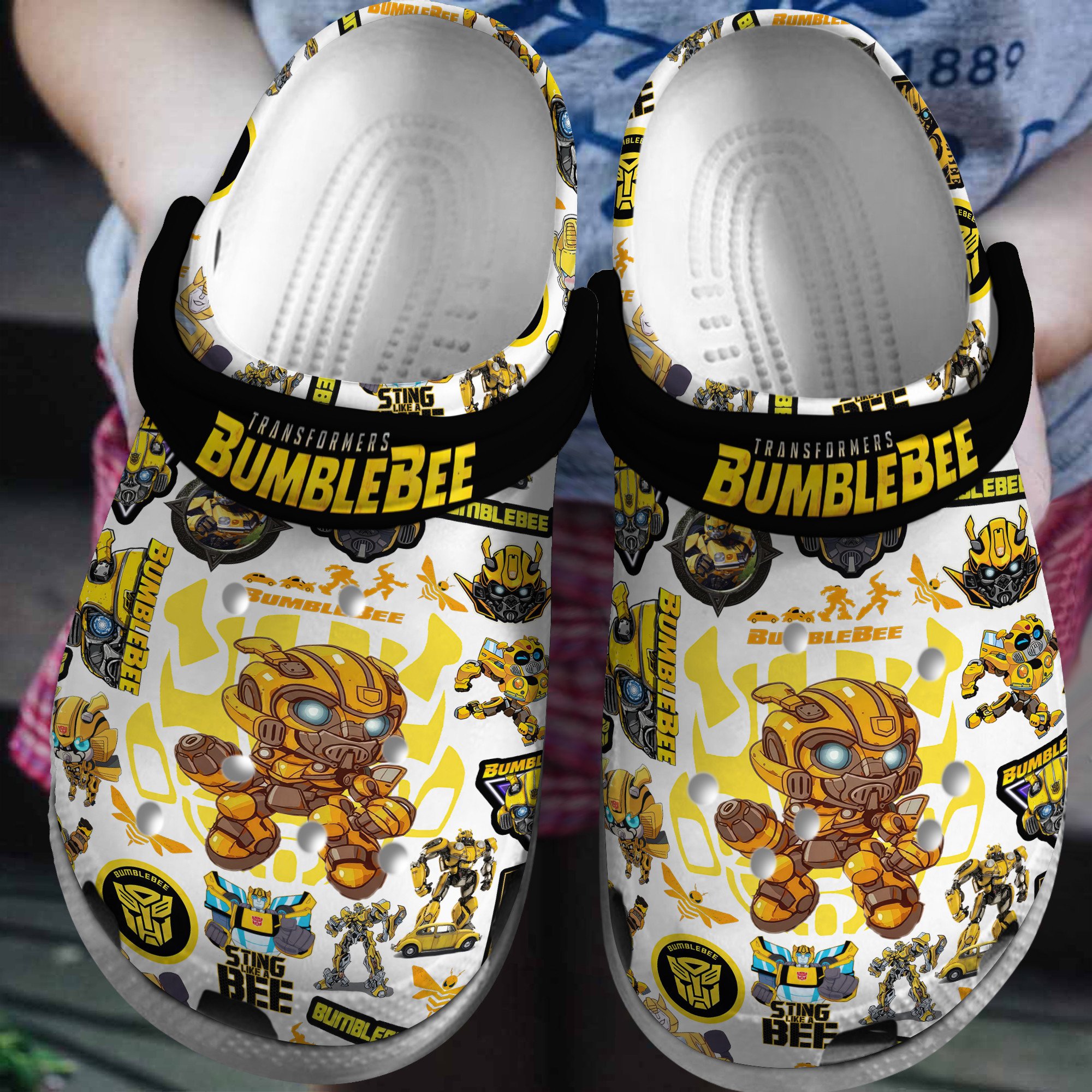 Transformers Bumblebee Movie Crocs Crocband Clogs Shoes Comfortable For Men Women and Kids