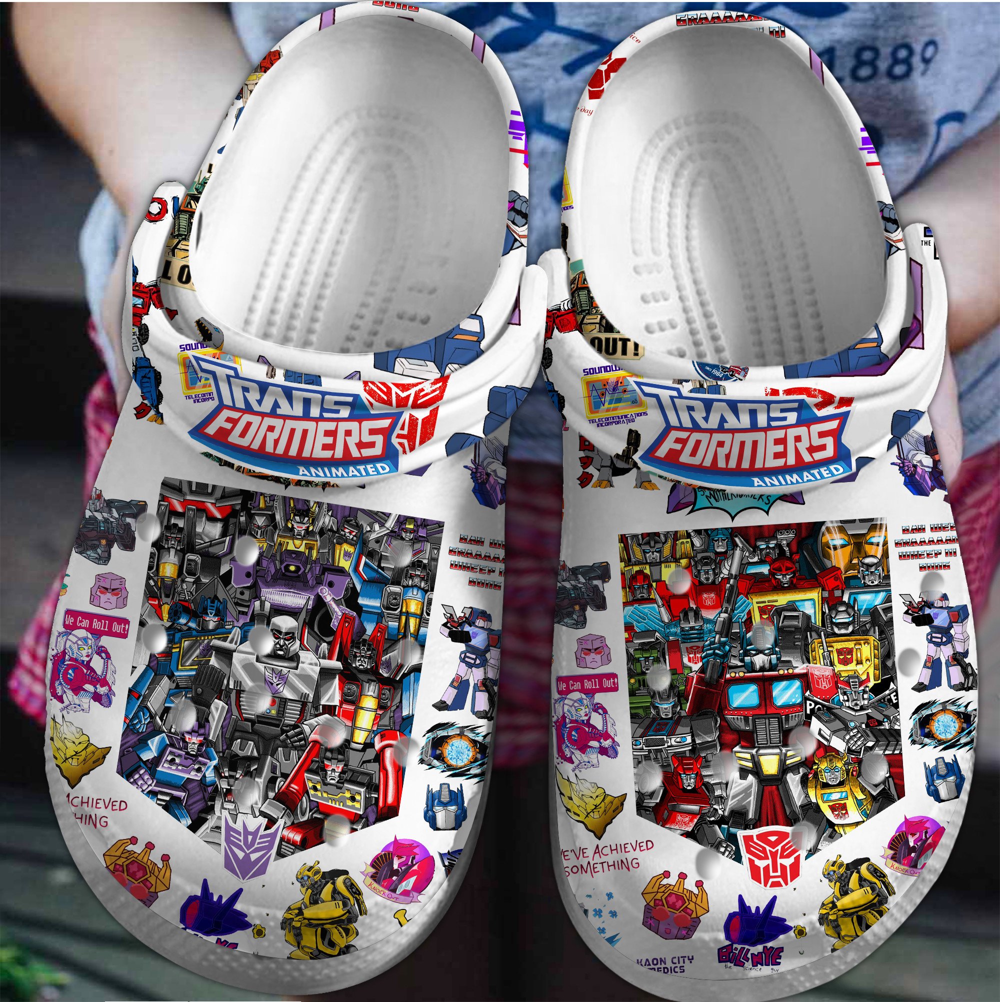Transformers Movie Crocs Crocband Clogs Shoes Comfortable For Men Women and Kids