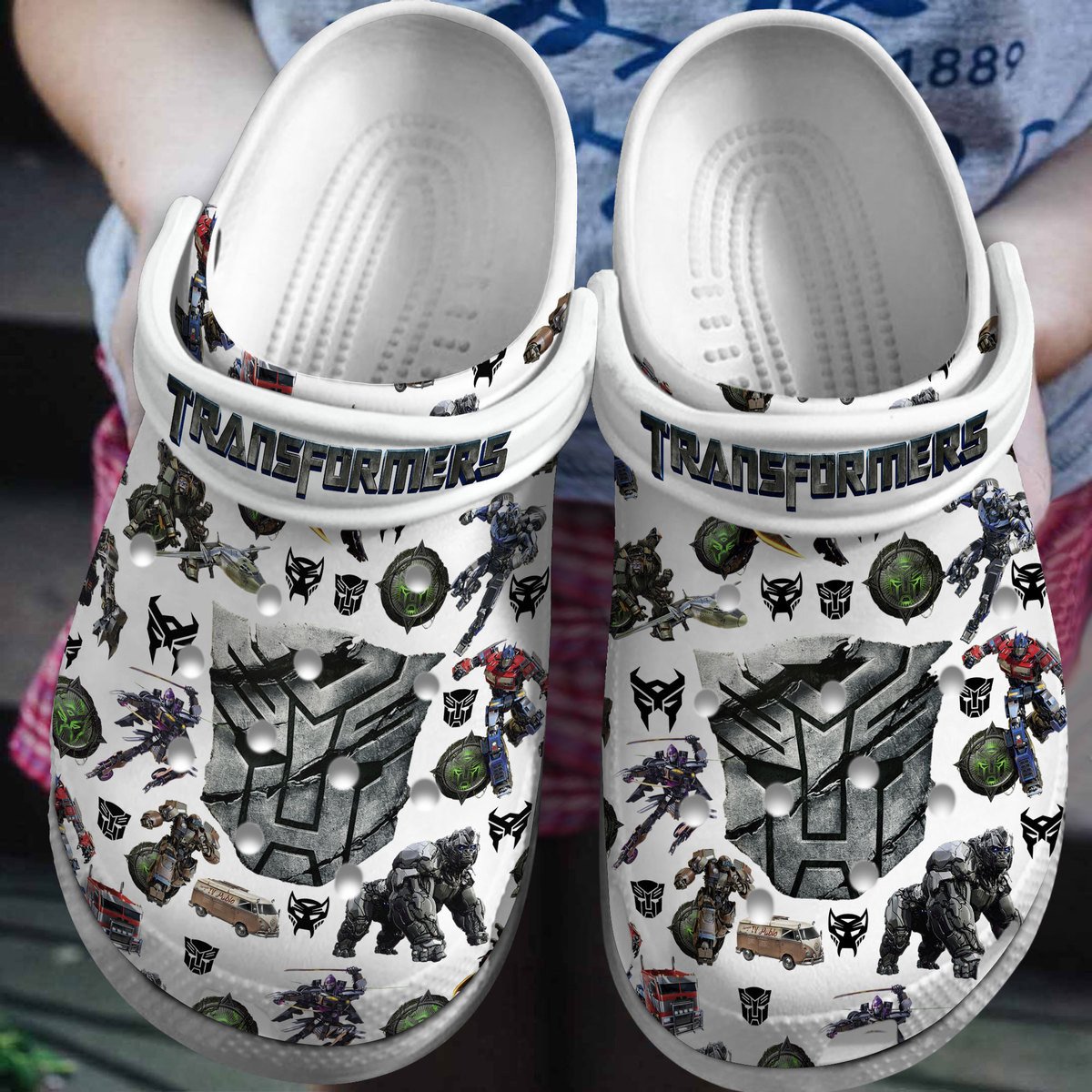 Transformers Movie Crocs Crocband Clogs Shoes Comfortable For Men Women and Kids
