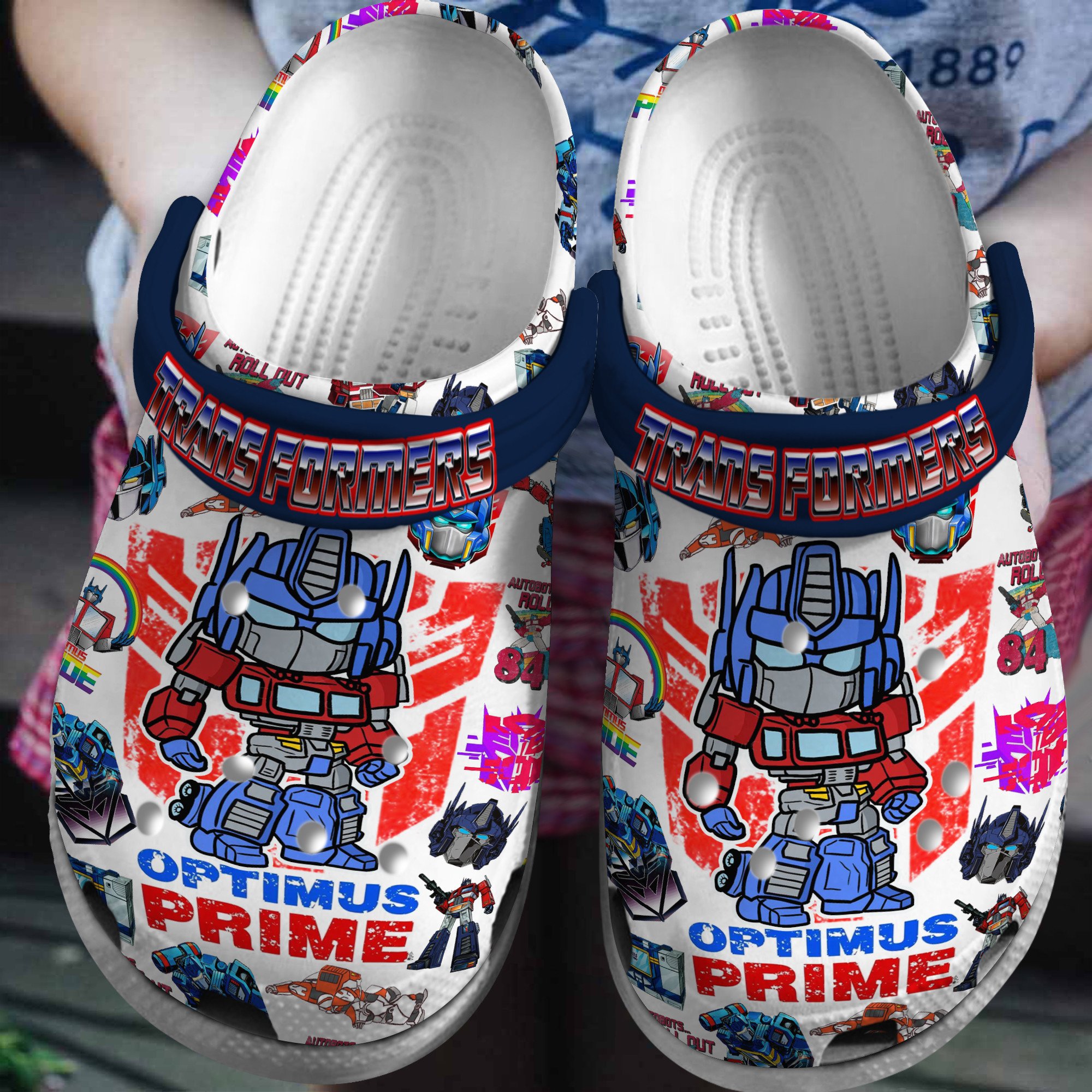 Transformers Optimus Prime Movie Crocs Crocband Clogs Shoes Comfortable For Men Women and Kids
