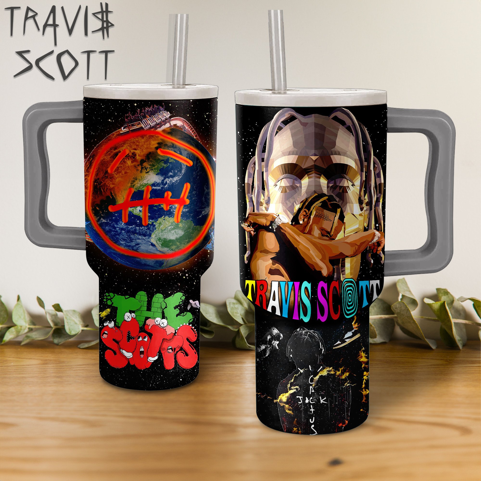 Travis Scott Music Custom Stanley Cup 40 oz 30 oz Tumbler With HandleTVC2301274