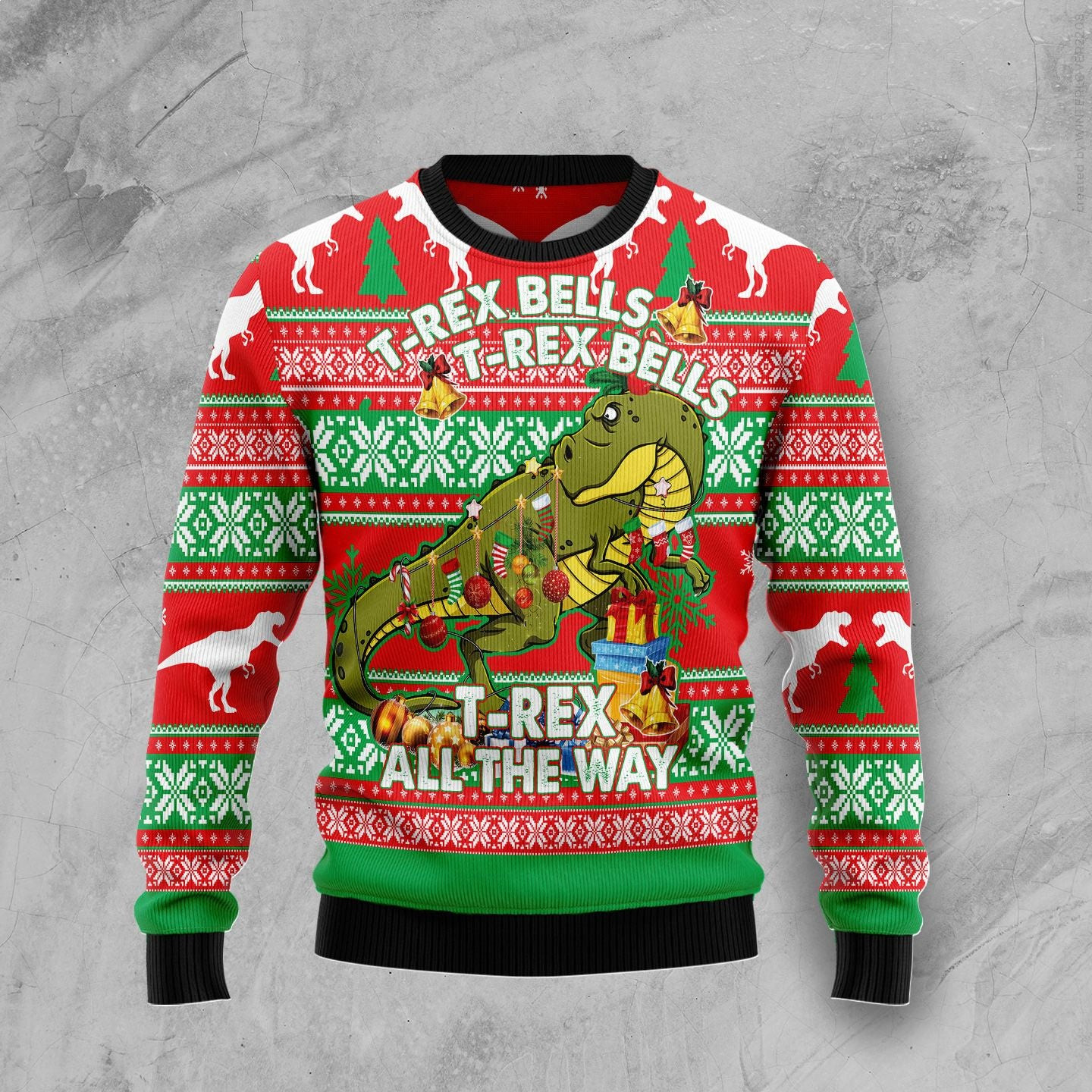 Trex Tree Christmas Ugly Christmas Sweater