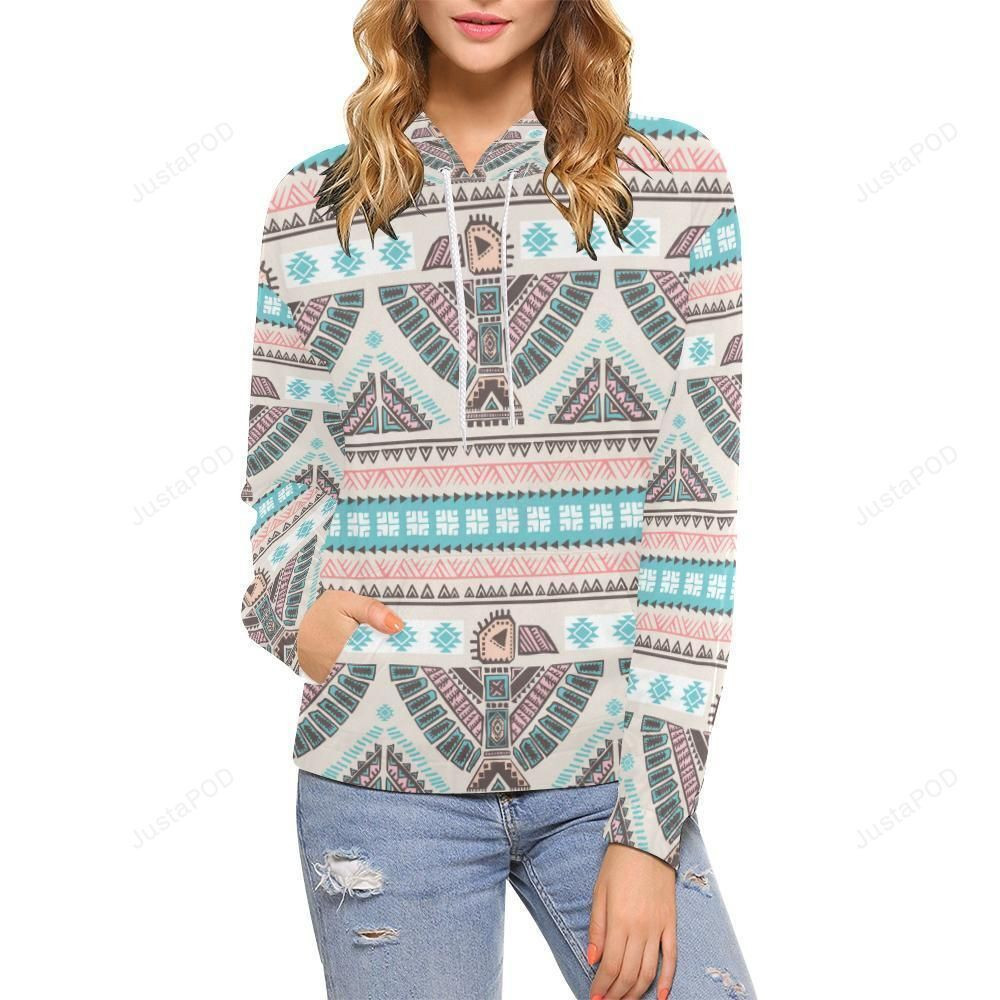 Tribal Native Indians American Aztec Navajo Print 3D All Over Print Hoodie, Zip Hoodie