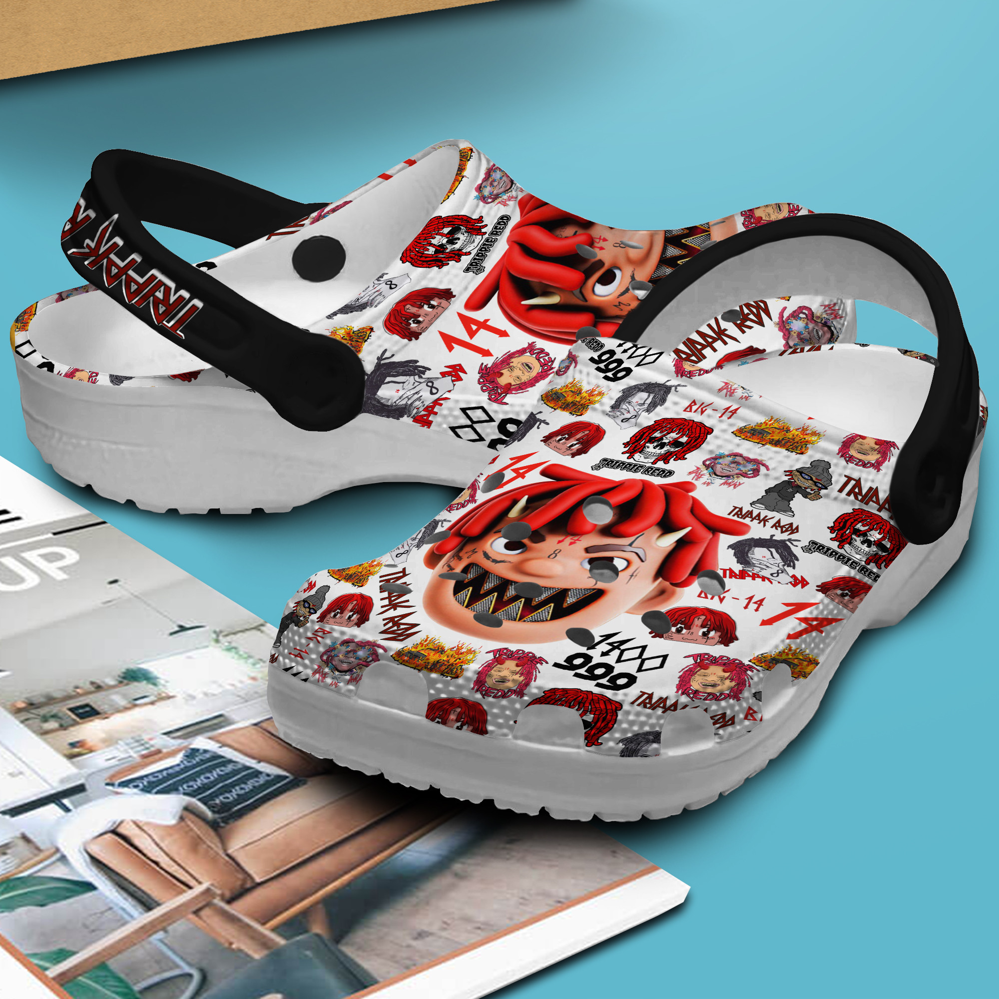 Trippie Redd Rapper Music Crocs Crocband Clogs Shoes Comfortable For Men Women and Kids - Image 3