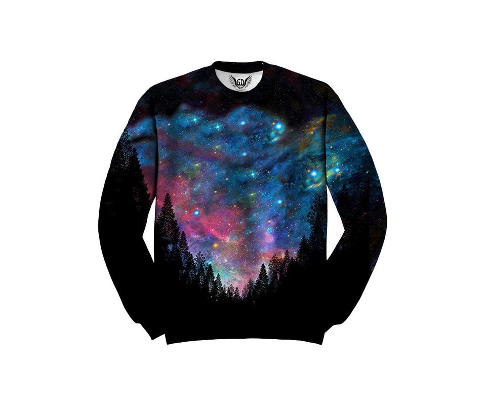 Trippy Space Nature 3D Sweater