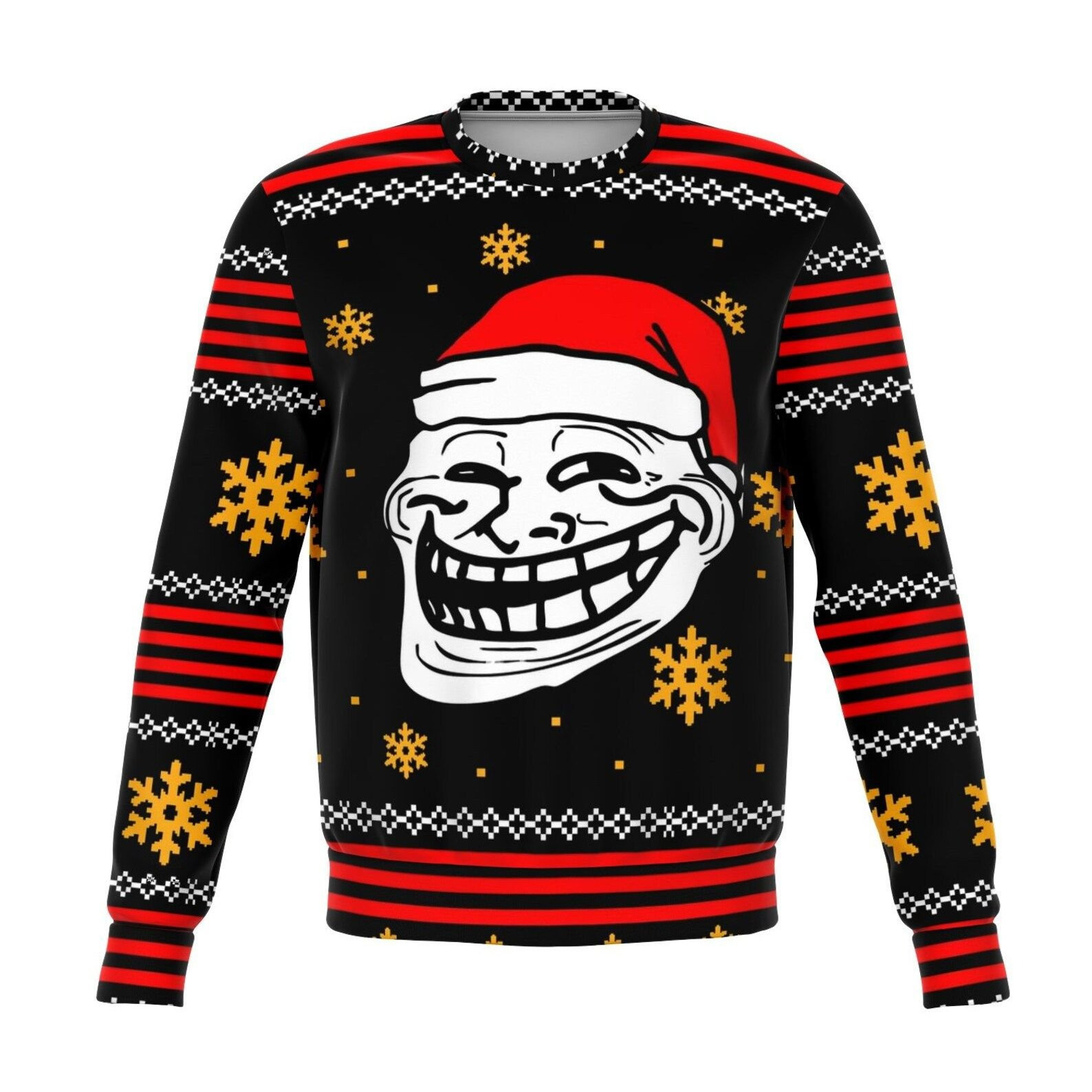 Troll Meme Ugly Christmas Sweater Adult 3D Funny Matching for family