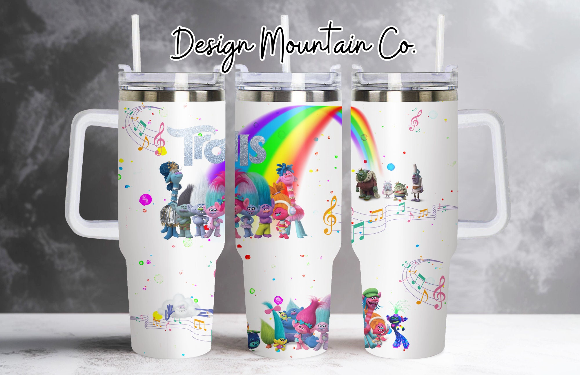 Trolls Band Together Disney Cartoon Custom Stanley Cup 40 oz 30 oz Tumbler With HandleTVC2301913
