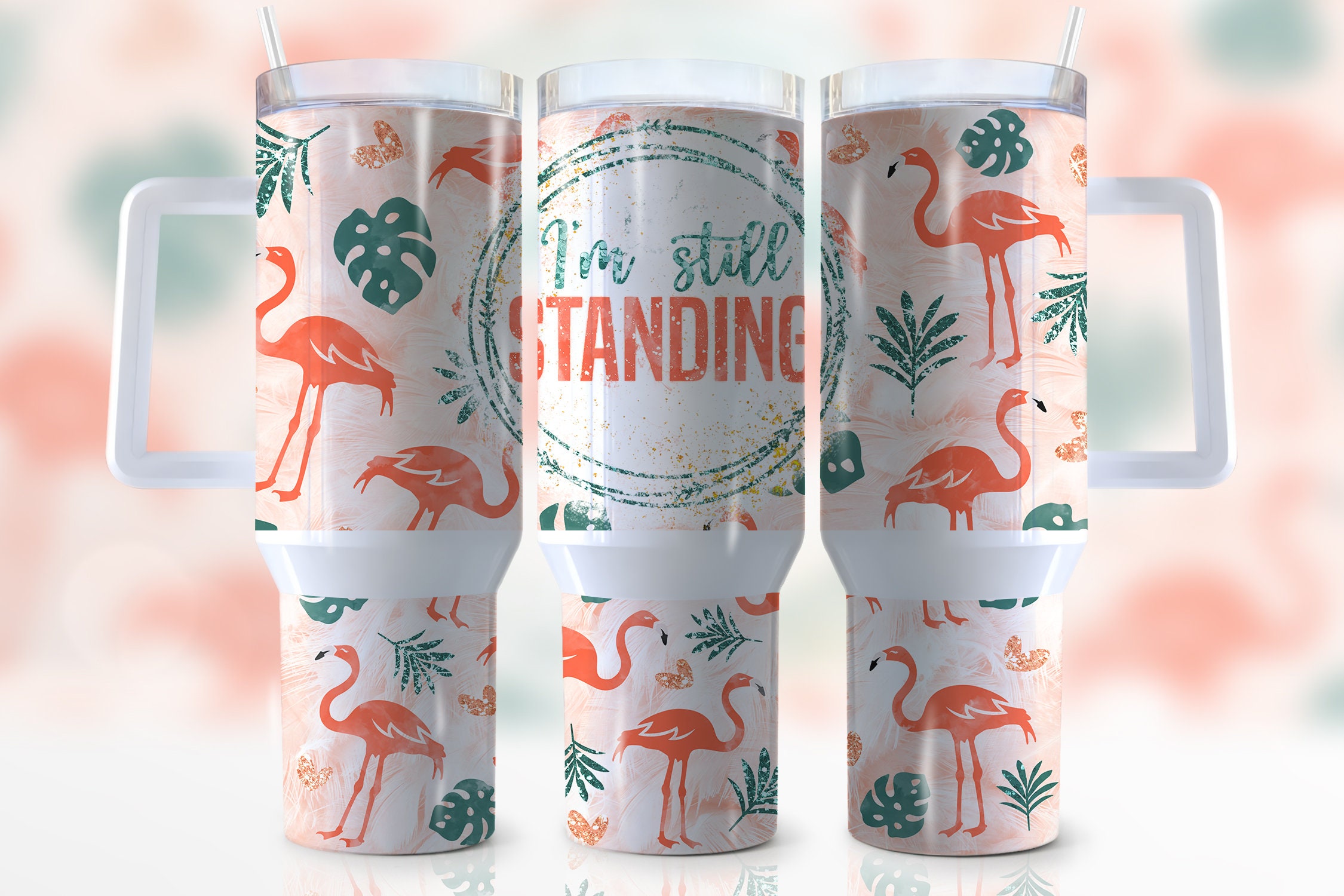 Tropical Flamingo Custom Stanley Cup 40 oz 30 oz Tumbler With HandleTVC2301945