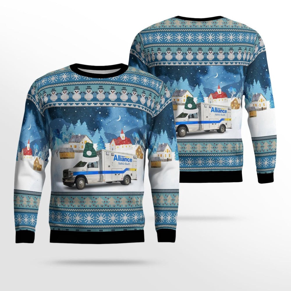 Troy Michigan Alliance Mobile Health AOP Ugly Sweater Unisex Christmas Gift