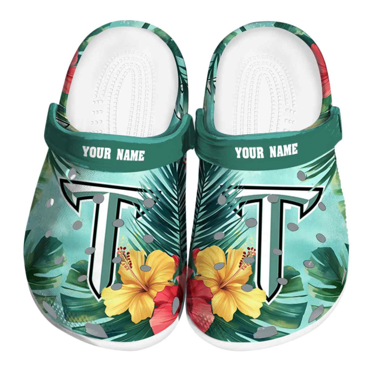 Troy Trojans NCAA Sport Crocs Crocband Clogs Shoes Comfortable For Men Women and Kids