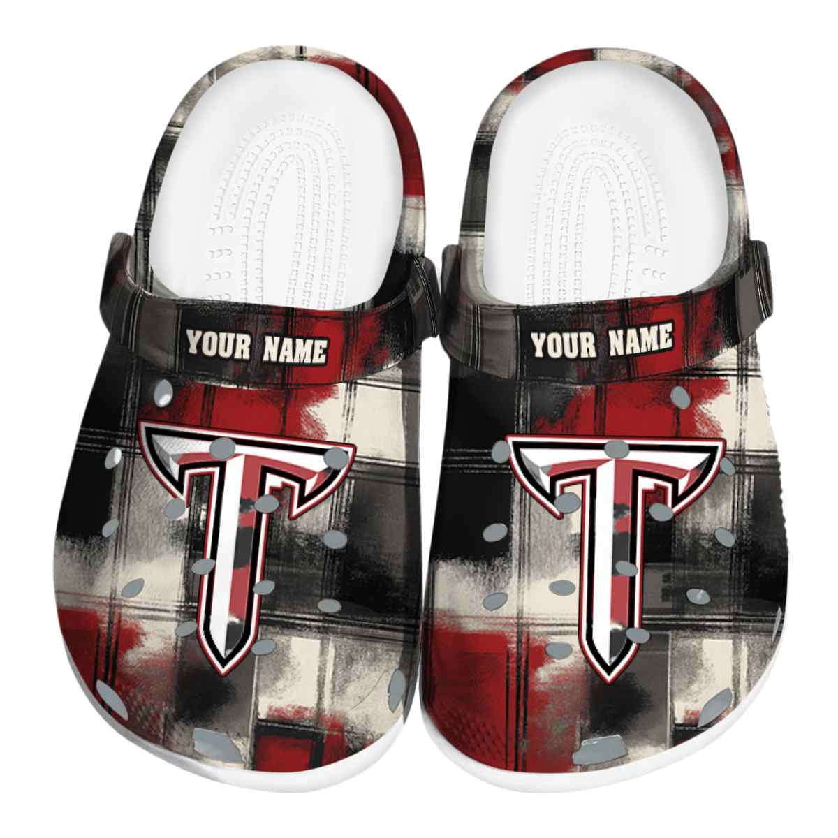 Troy Trojans NCAA Sport Crocs Crocband Clogs Shoes Comfortable For Men Women and Kids
