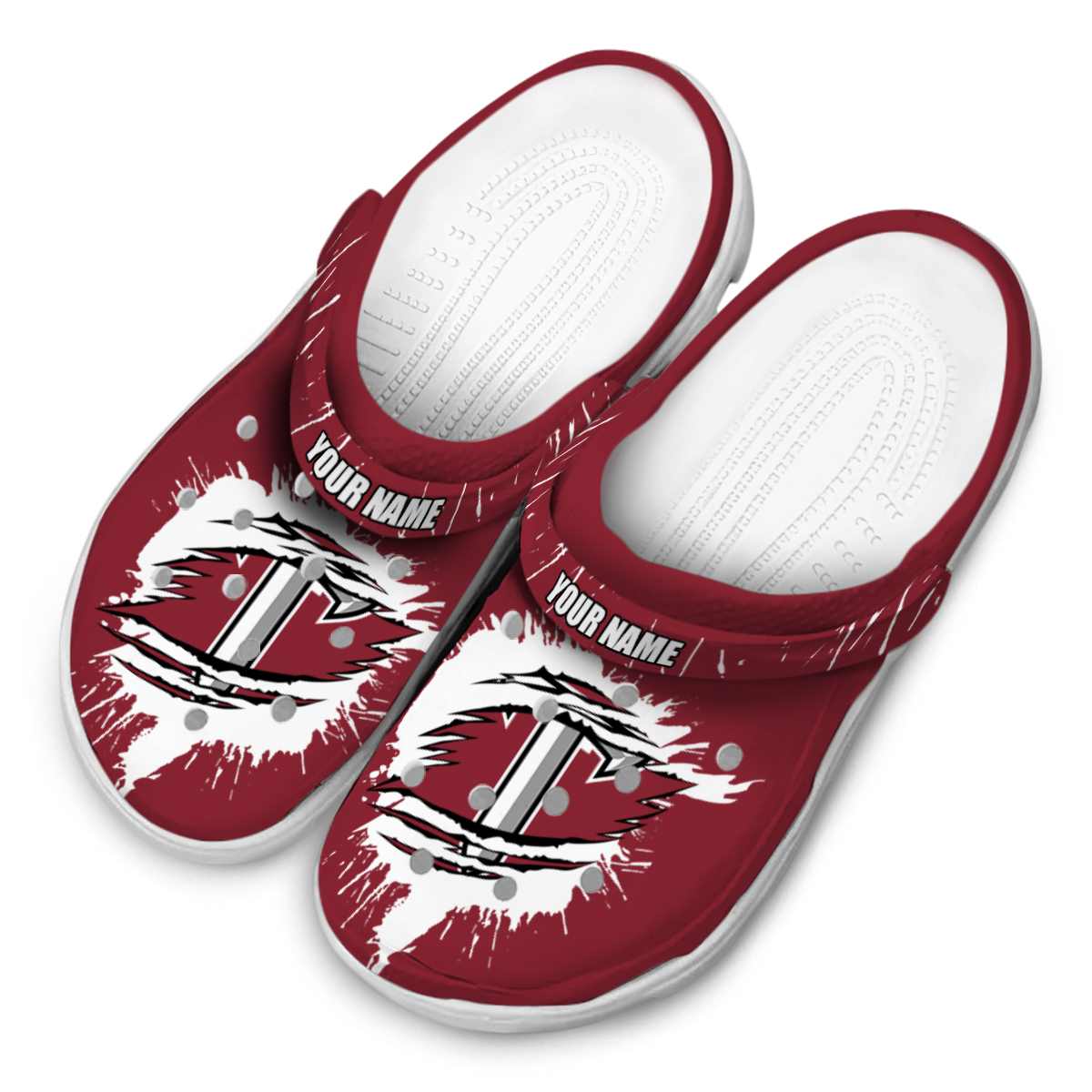 Troy Trojans NCAA Sport Crocs Crocband Clogs Shoes Comfortable For Men Women and Kids - Image 4