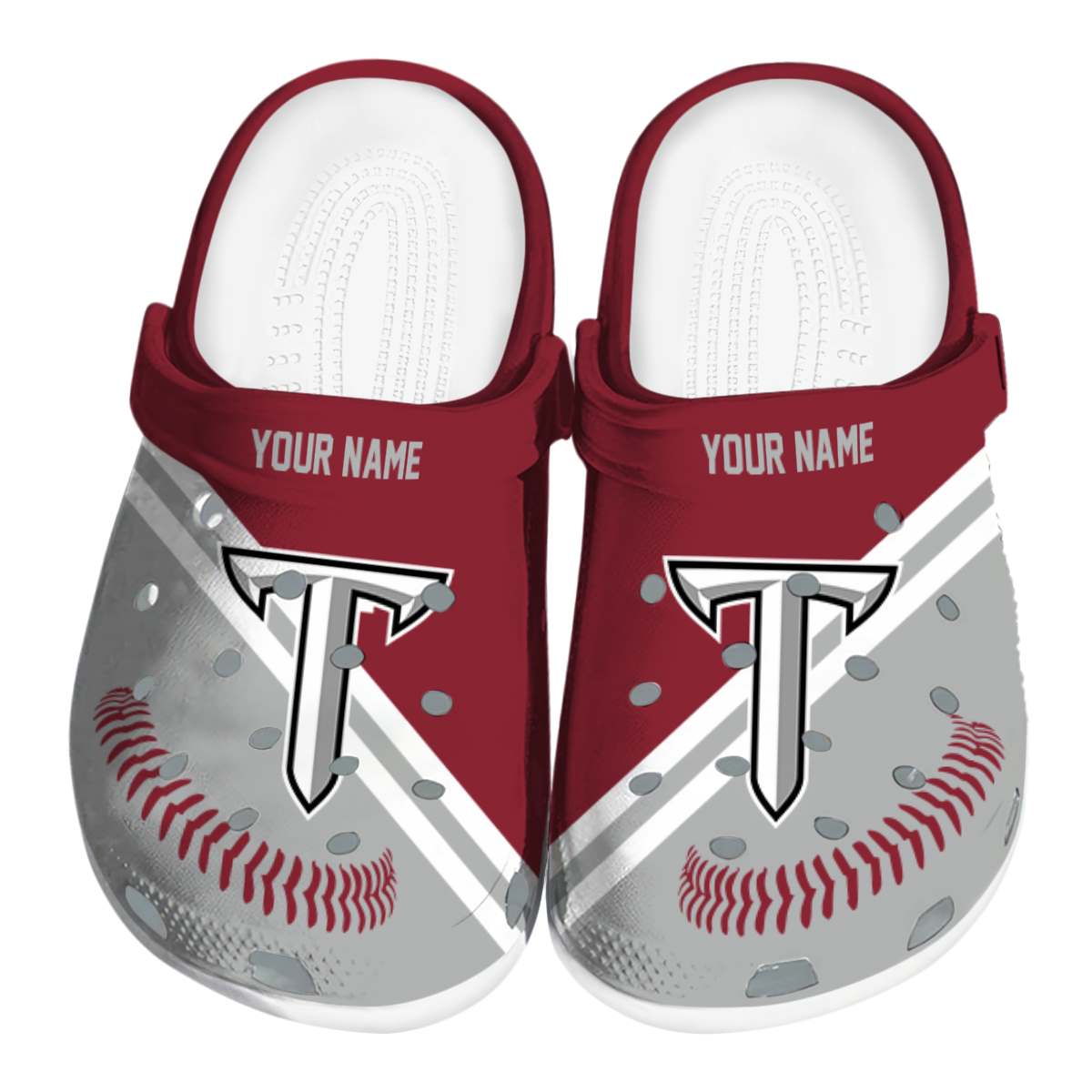 Troy Trojans NCAA Sport Crocs Crocband Clogs Shoes Comfortable For Men Women and Kids