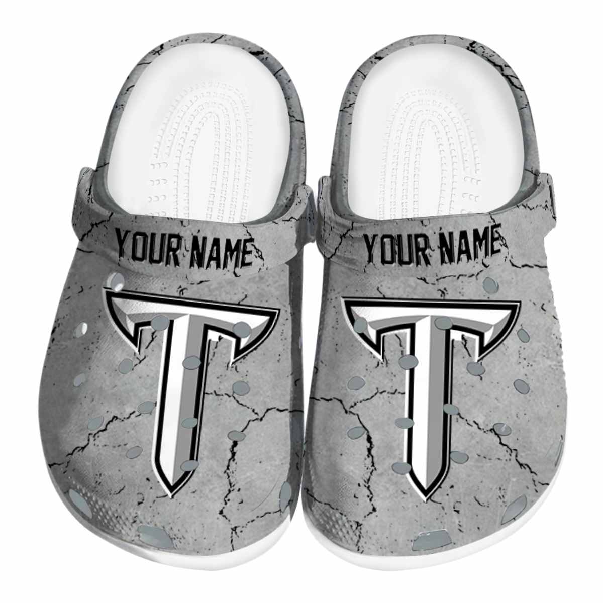 Troy Trojans NCAA Sport Crocs Crocband Clogs Shoes Comfortable For Men Women and Kids