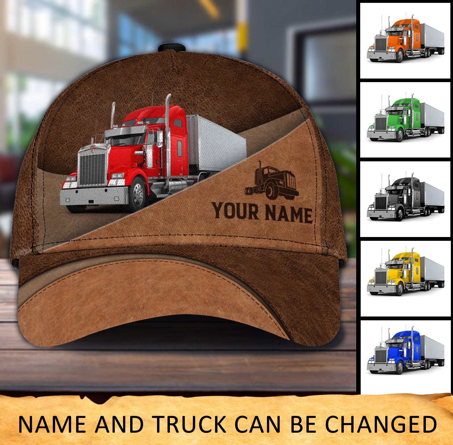 Trucker All Brown Layers Personalized Baseball Cap, Gift for Truckers Trucker Hats Custom Hats Gifts For Men & Women