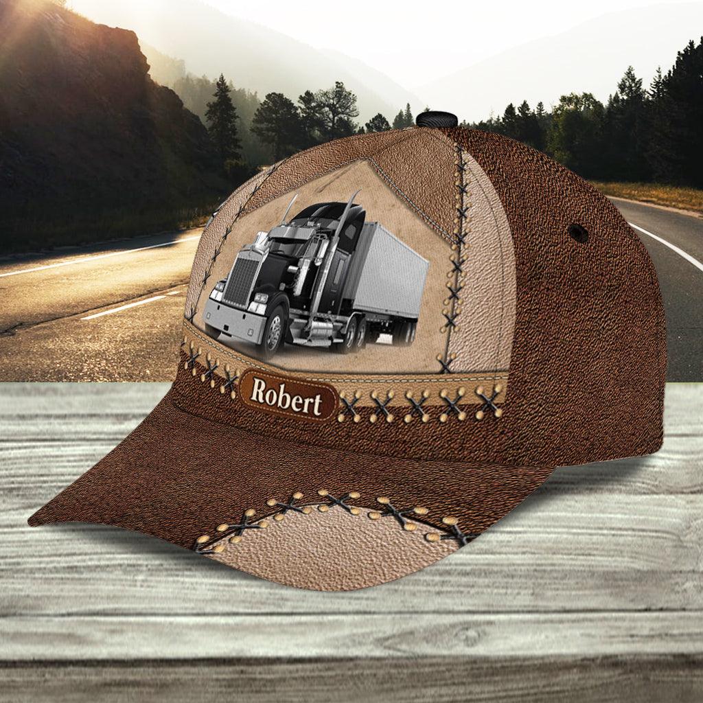 Trucker Brown Layers Personalized Baseball Cap, Gift for Truckers Trucker Hats Custom Hats Gifts For Men & Women