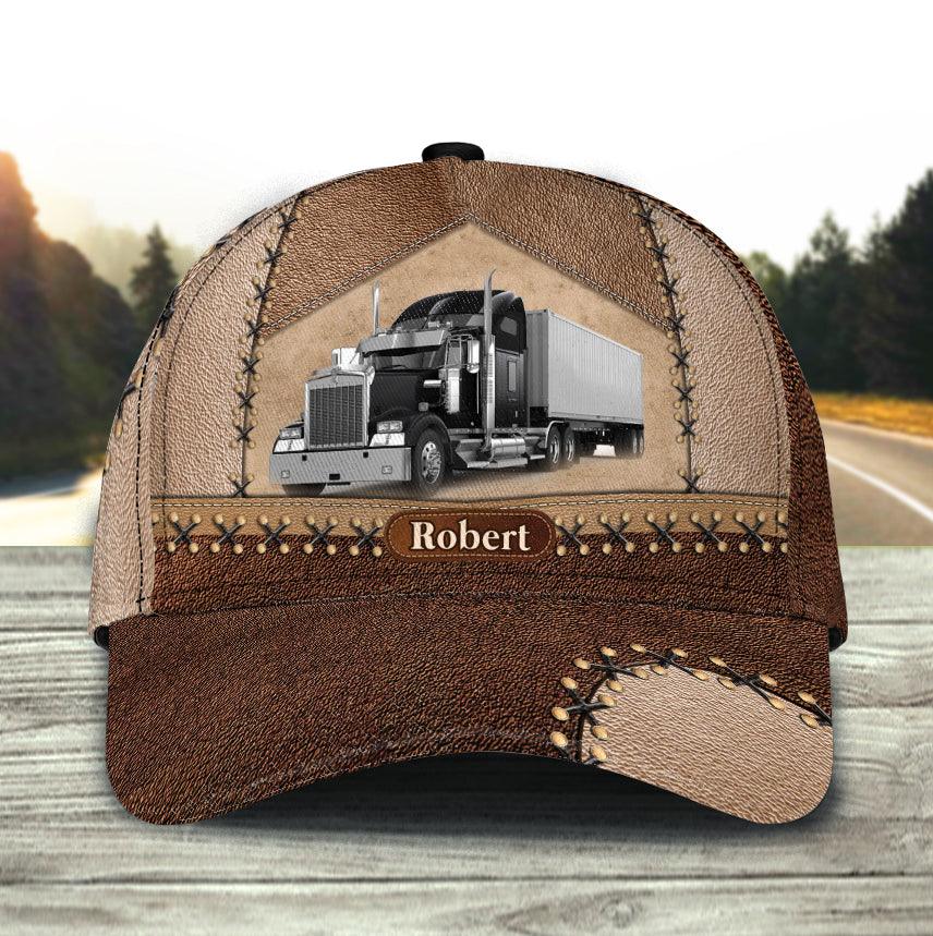 Trucker Brown Layers Personalized Baseball Cap, Gift for Truckers Trucker Hats Custom Hats Gifts For Men & Women