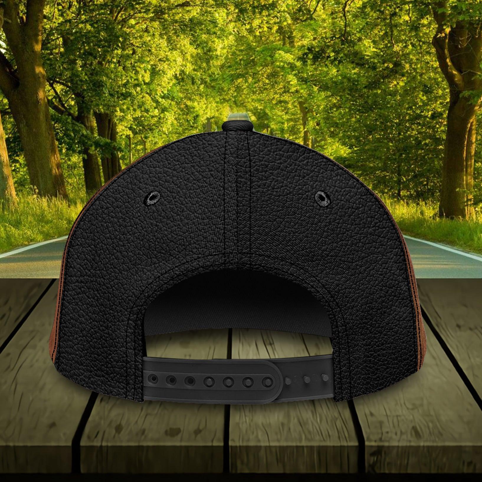 Trucker Dark Brown With Zippers Personalized Classic Cap, Gift for Truckers Trucker Hats Custom Hats Gifts For Men & Women