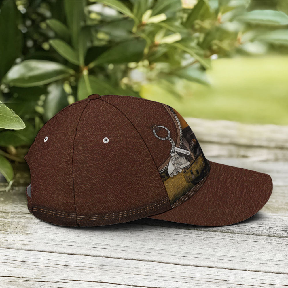Trucker Farm Leather Style Baseball Cap Trucker Hats Custom Hats Gifts For Men & Women
