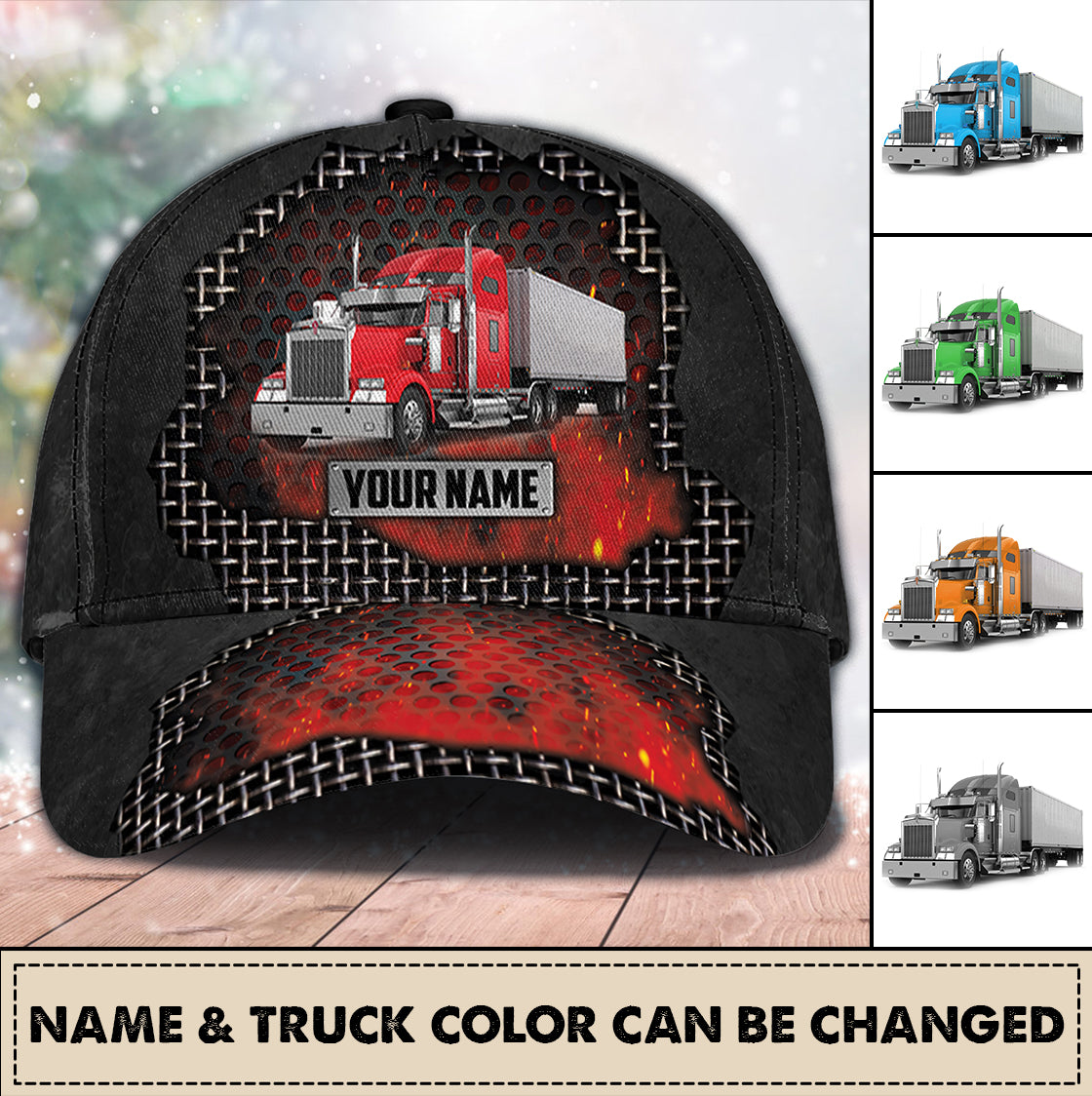 Trucker Personalized Classic Cap, Personalized Gift for Truckers Trucker Hats Custom Hats Gifts For Men & Women