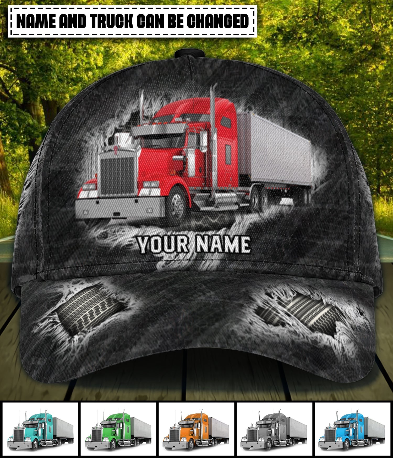 Trucker Scratch Personalized Classic Cap, Personalized Gift for Truckers Trucker Hats Custom Hats Gifts For Men & Women