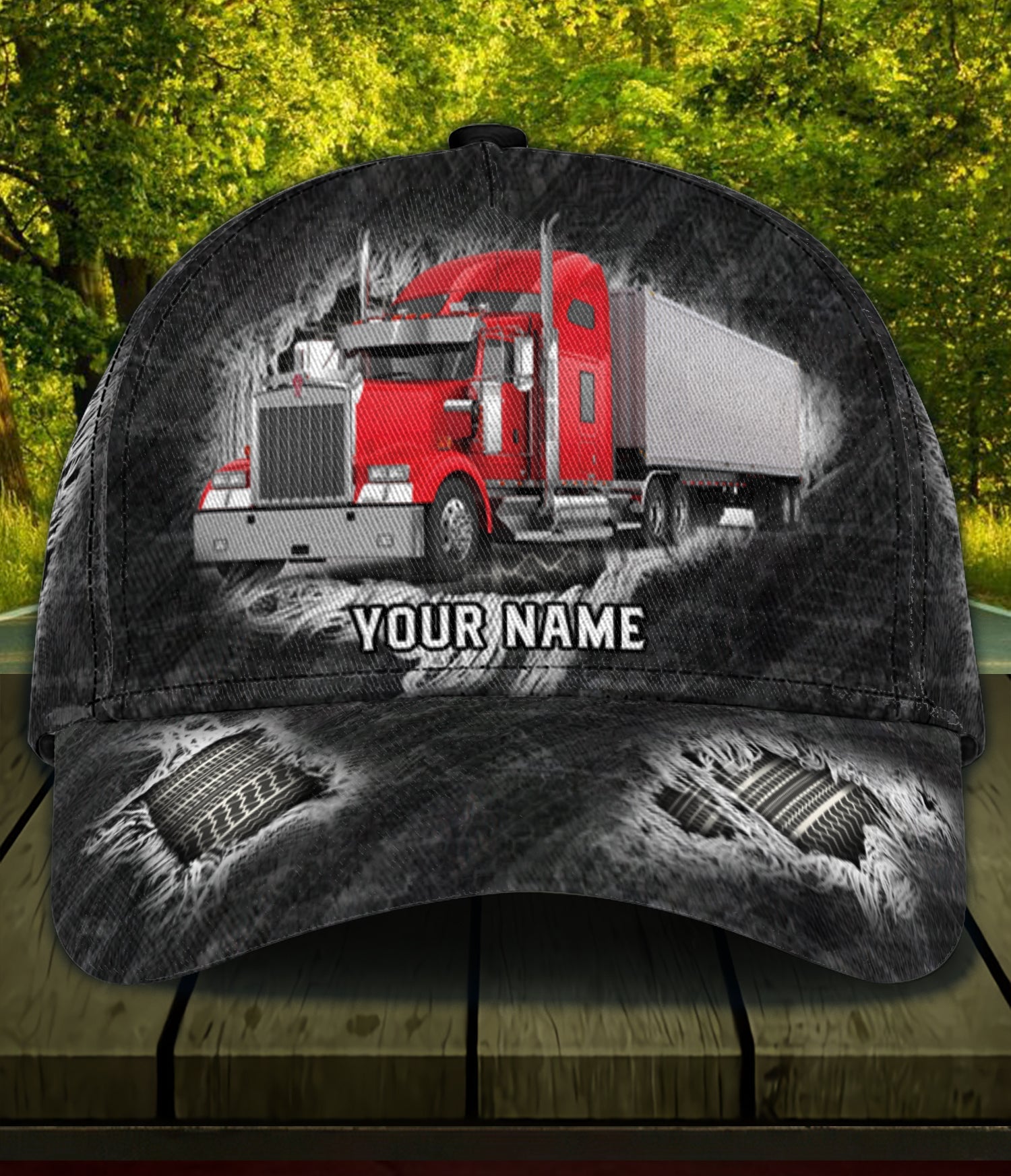 Trucker Scratch Personalized Classic Cap, Personalized Gift for Truckers Trucker Hats Custom Hats Gifts For Men & Women