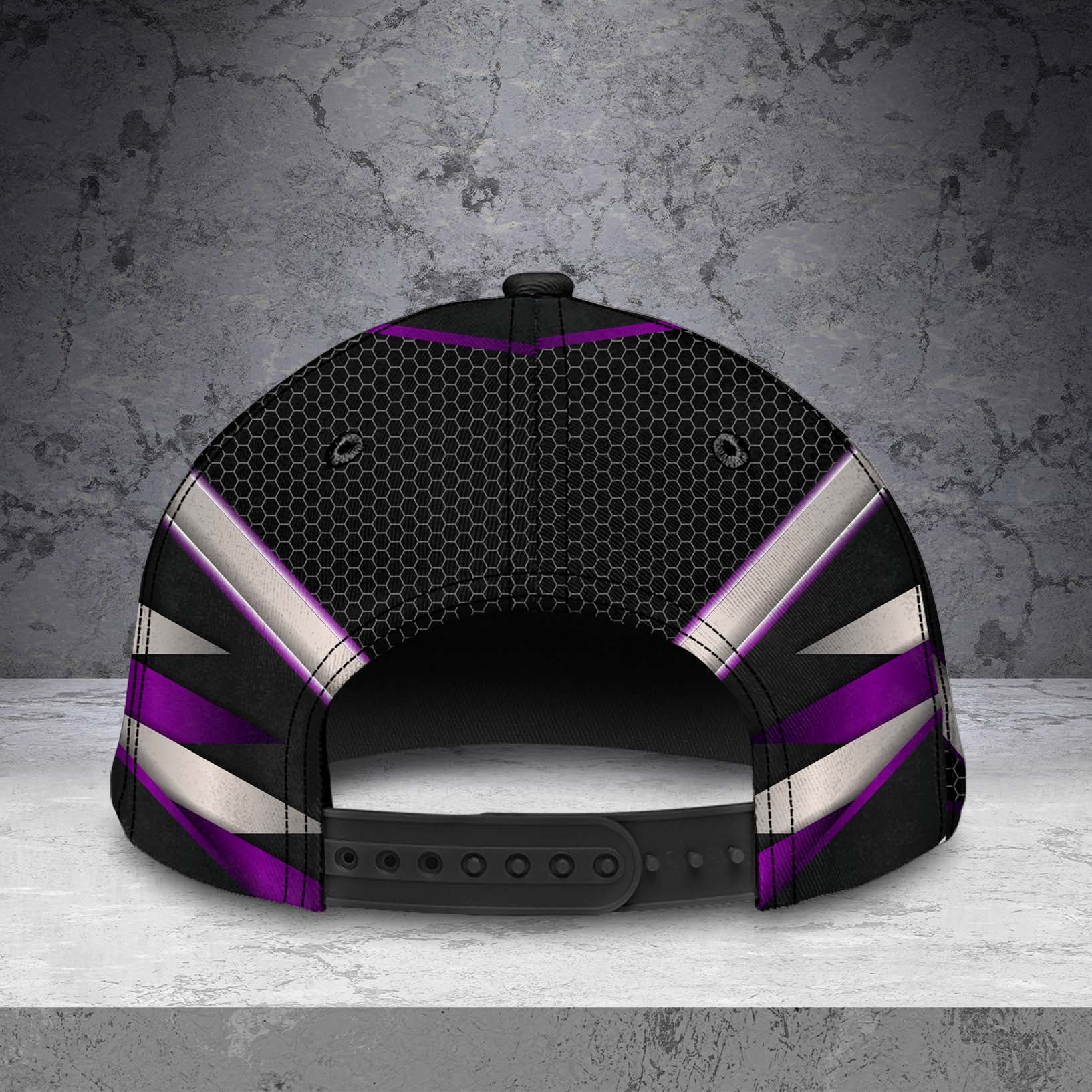 Trucker Silver And Purple Pattern Personalized Classic Cap, Personalized Gift for Truckers Trucker Hats Custom Hats Gifts For Men & Women