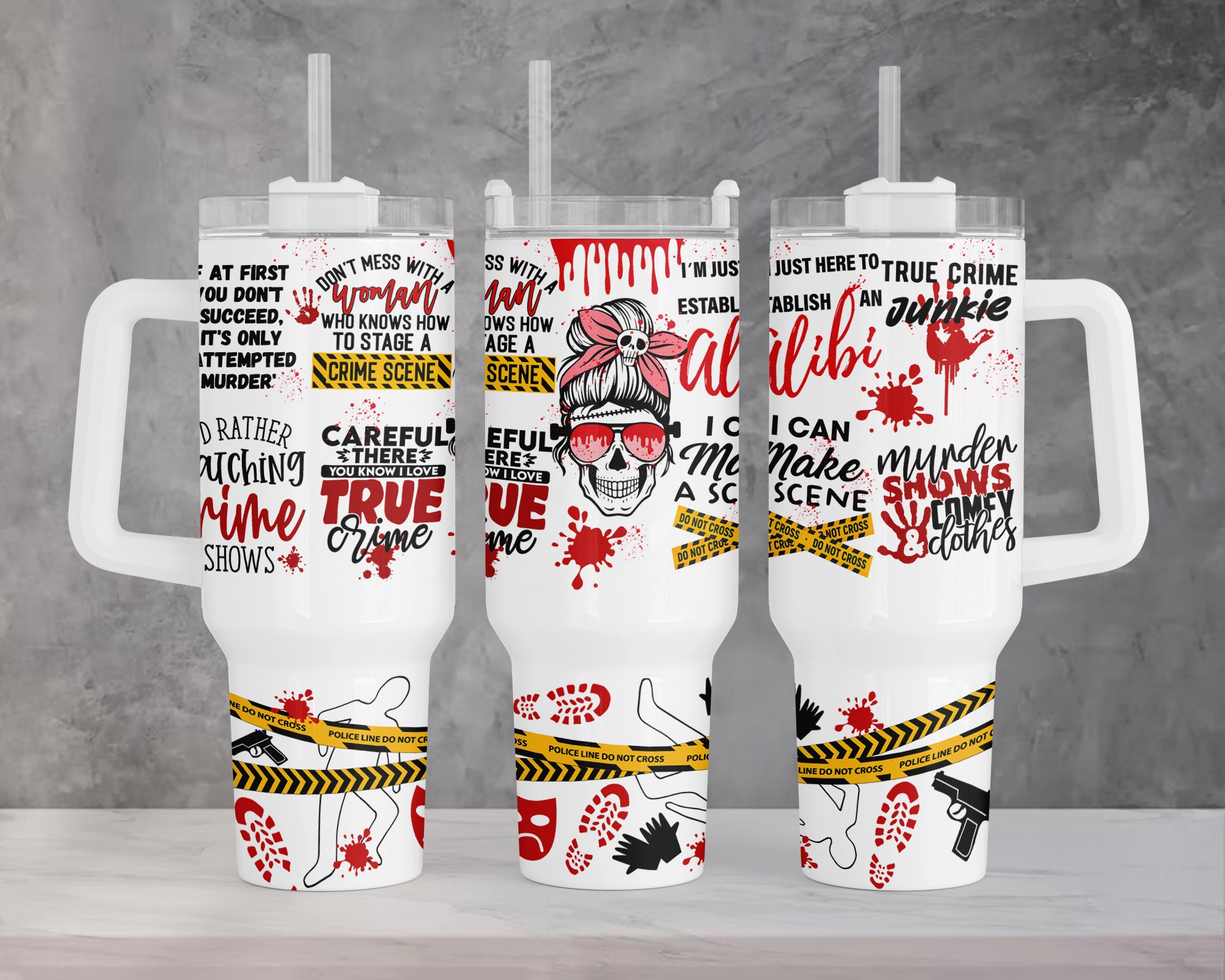 True Crime Custom Stanley Cup 40 oz 30 oz Tumbler With HandleTVC2301958