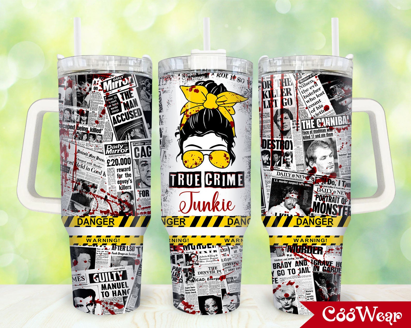 True Crime Junkie Custom Stanley Cup 40 oz 30 oz Tumbler With HandleTVC2301859