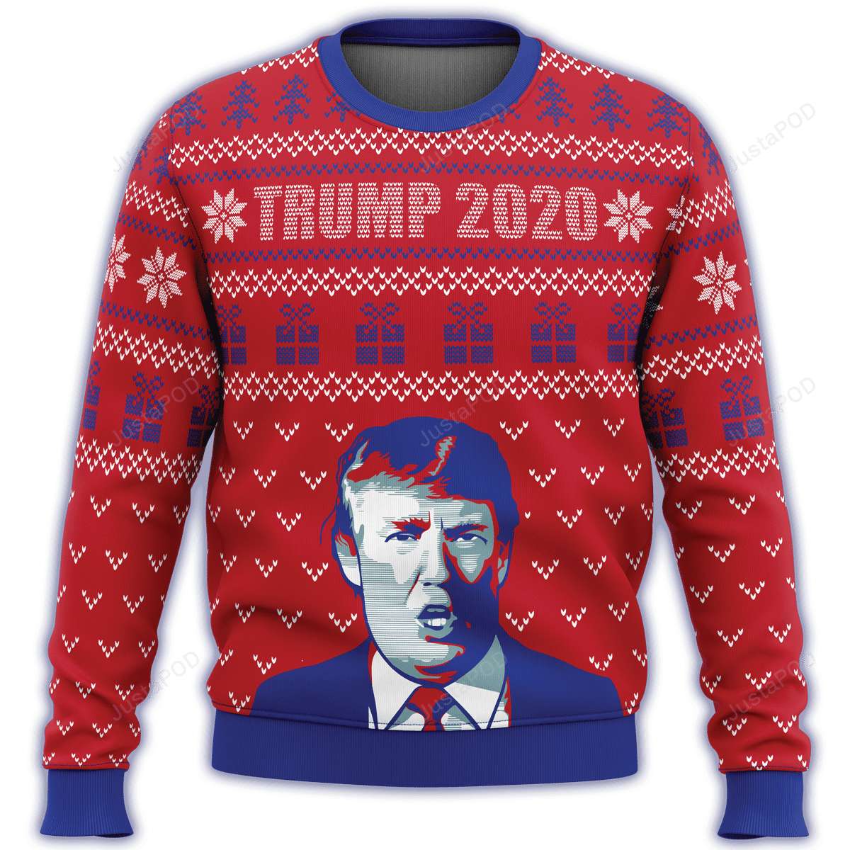 Trump 2021 Premium Ugly Christmas Sweater Adult 3D Funny Matching for family