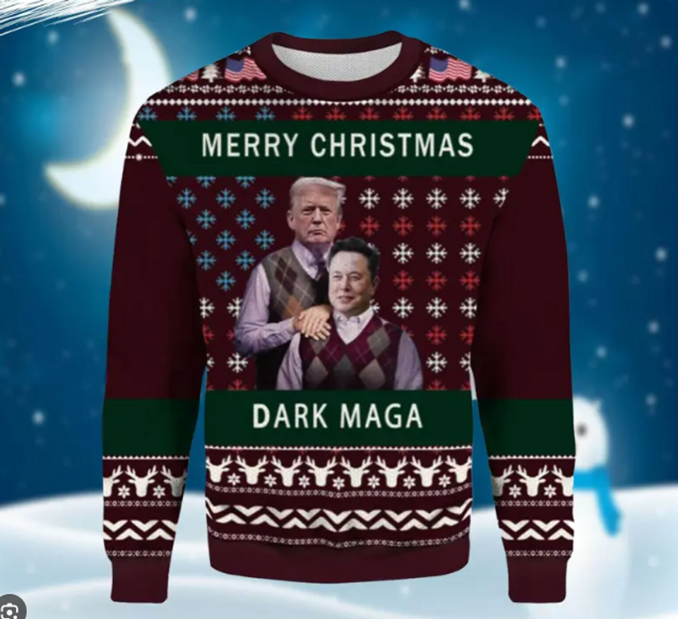 Trump 2024 Christmas Sweatshirt, Yuge President Trump Sweater