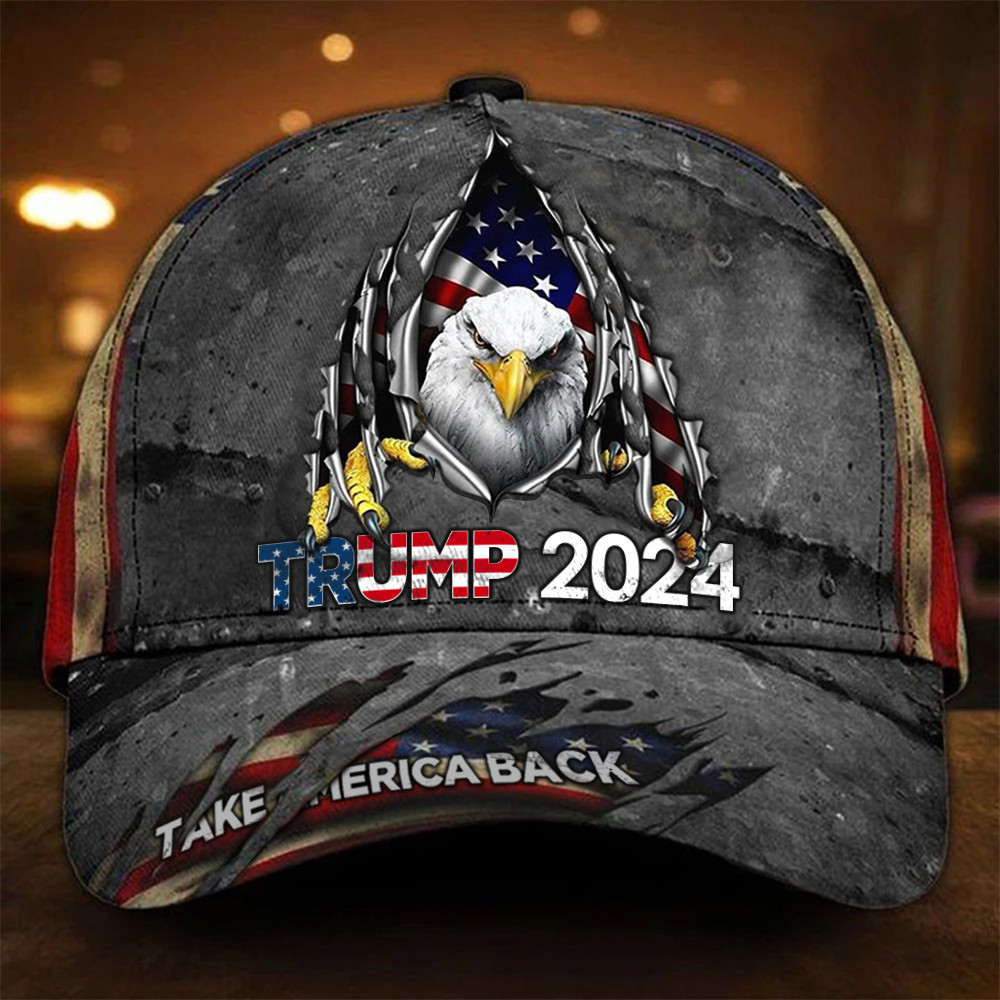 Trump 2024 Hat Take America Back Eagle Support For Donald Trump 2024 Election Hats Vintage Trucker Hats Custom Hats Gifts For Men & Women