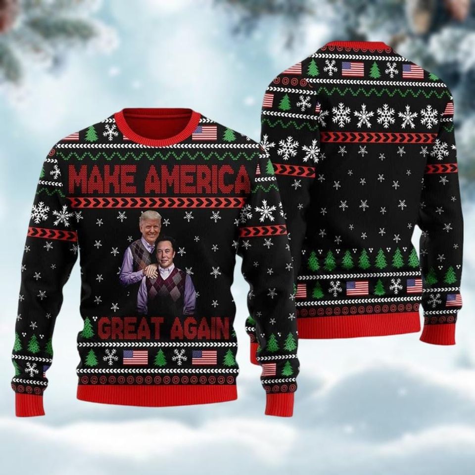 Trump 2024 Ugly Sweater, JD Vance Xmas Sweater, Trump Vance Brothers