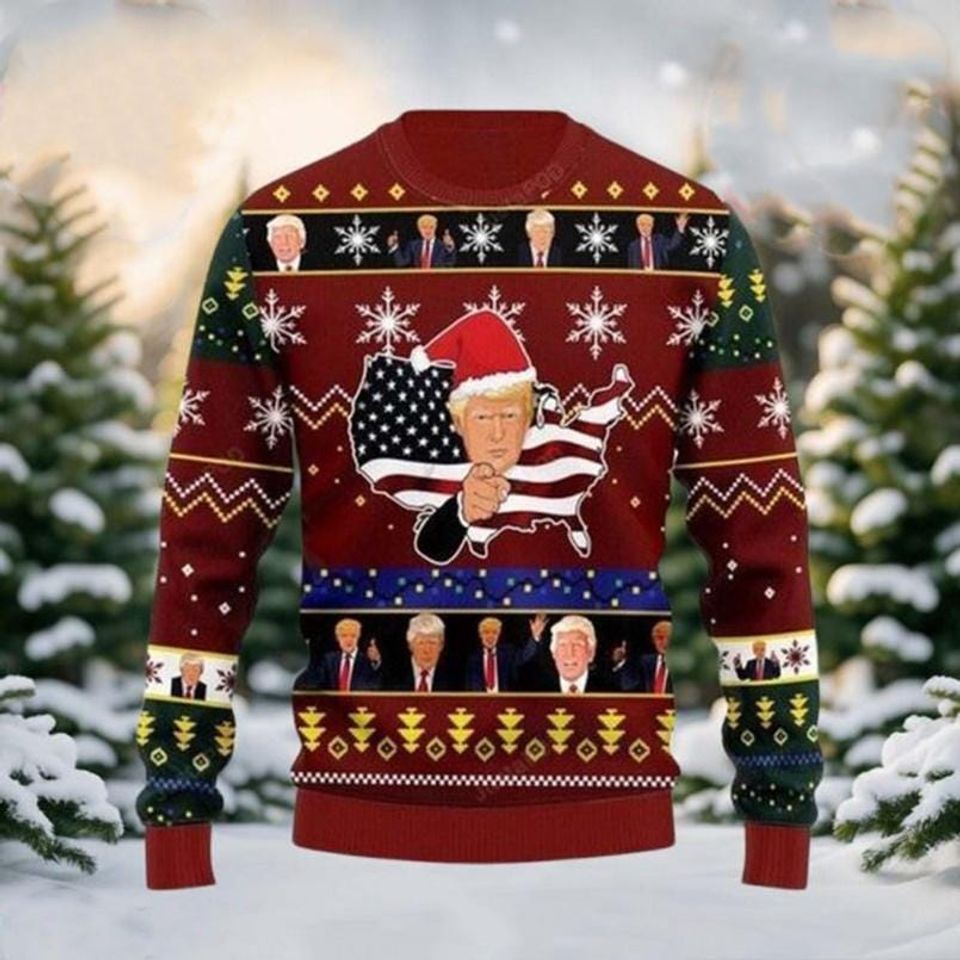 Trump Better Coverage Than 5G Can You Hear Us Now Ugly Sweater, Funny Political Shirt