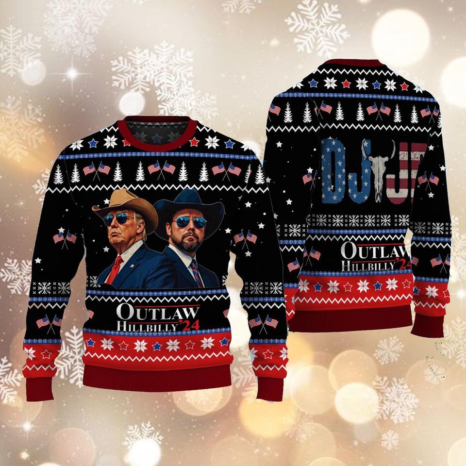 Trump Christmas Ugly Sweater, Merry Christmas Great Again Ugly Sweater,