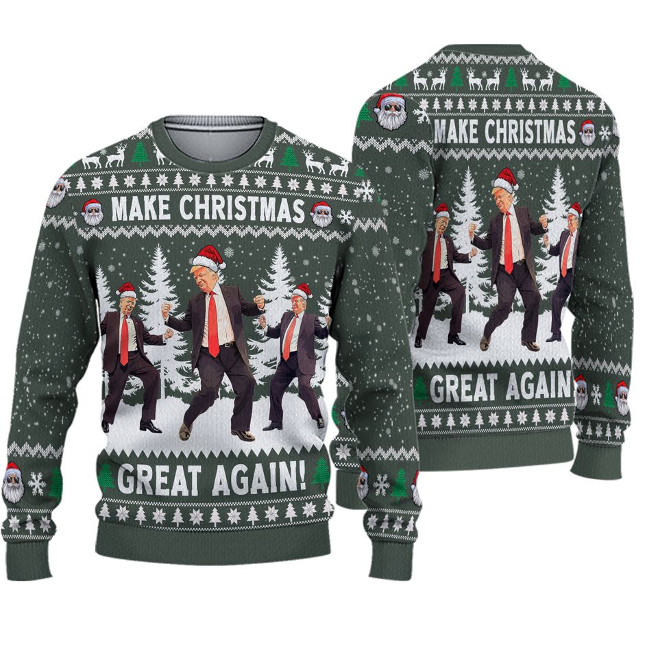 Trump Dancing Christmas Sweater