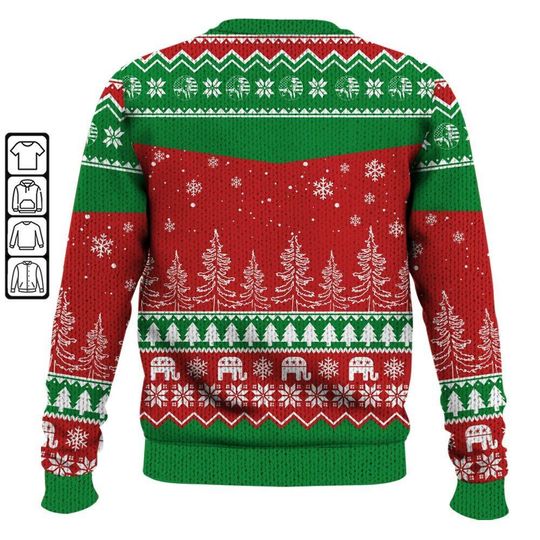 Trump I'll Be Home For Christmas Ugly Sweater, Trump Daddy Home - Image 13