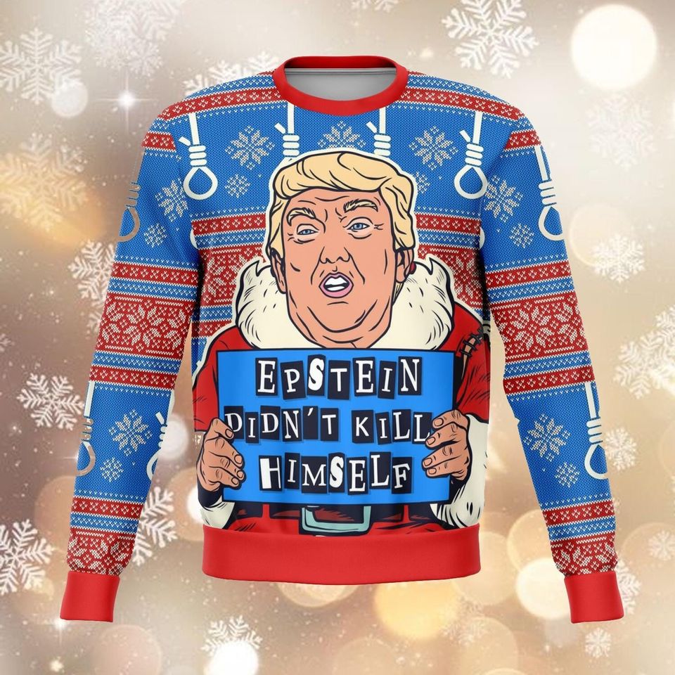 Trump Sweatshirt, Trump 2024 Santa Ugly Christmas Sweater